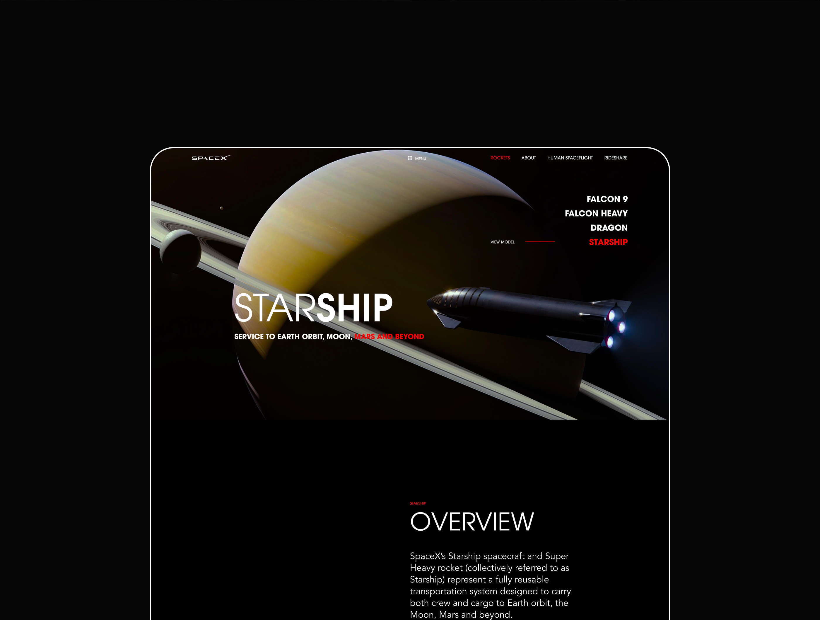 SpaceX — New Website — Изображение №32 — Интерфейсы на Dprofile