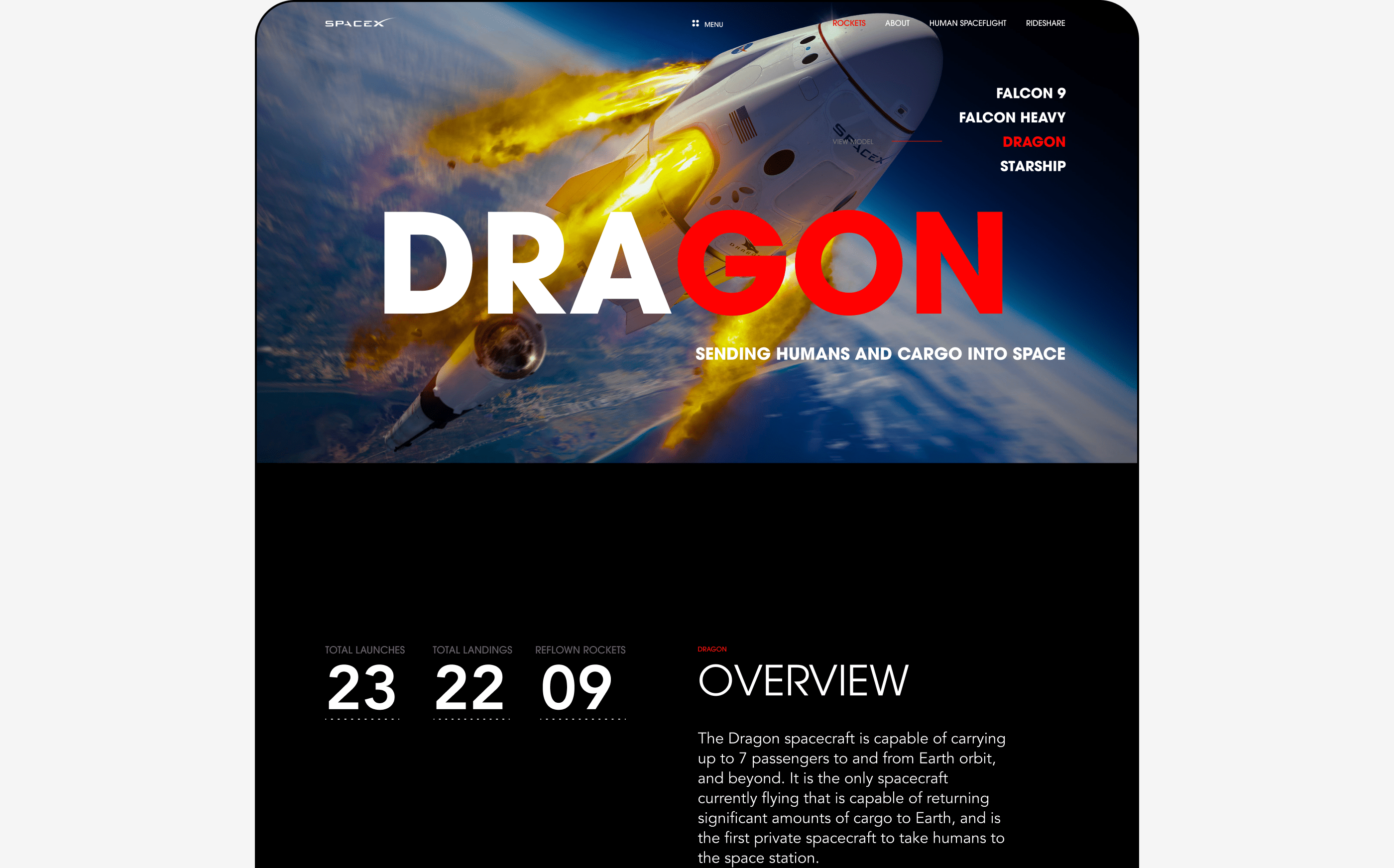 SpaceX — New Website — Изображение №26 — Интерфейсы на Dprofile