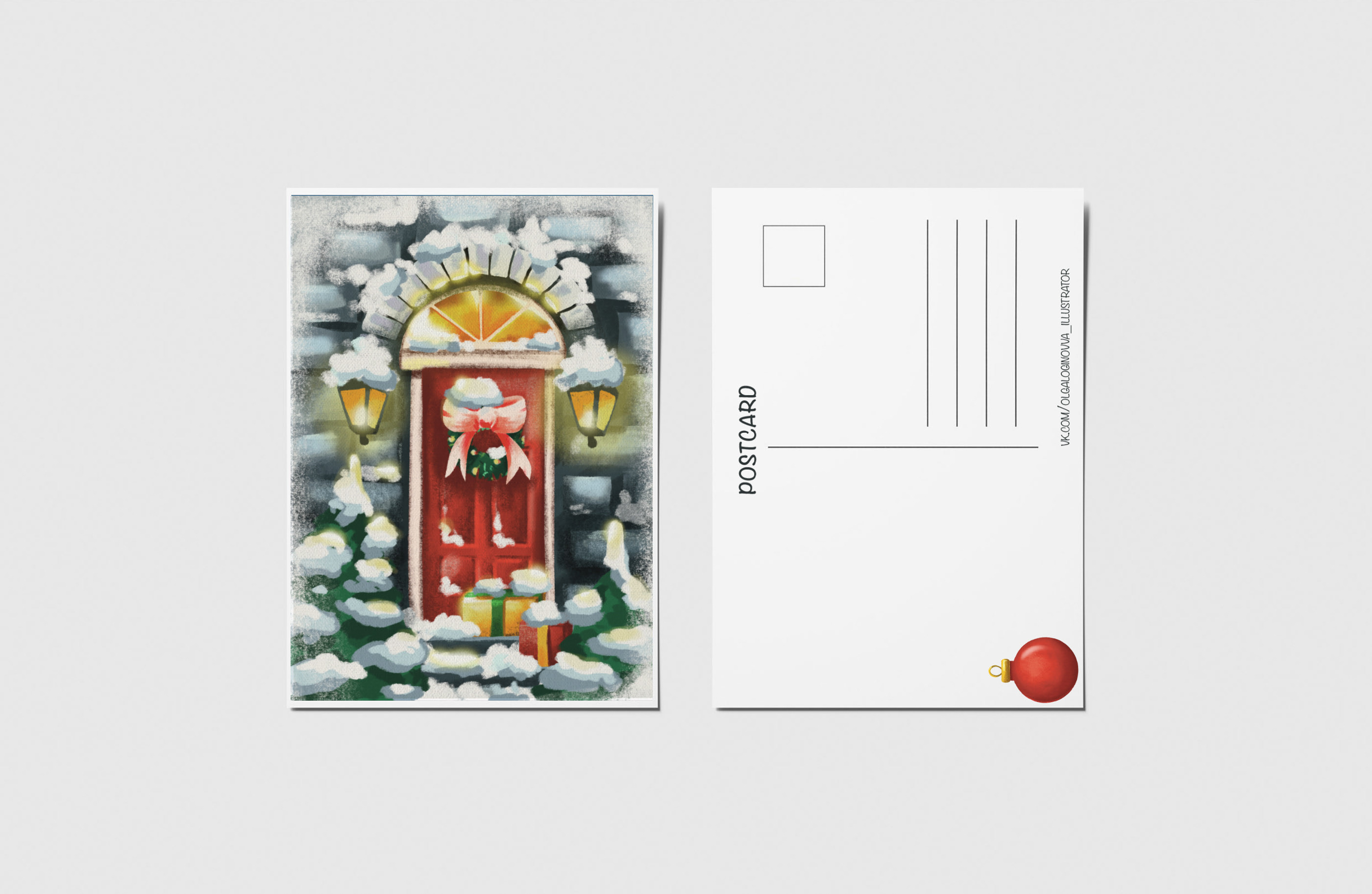 Новогодние открытки 2024| Новогодние иллюстрации — Изображение №3 — Иллюстрация на Dprofile