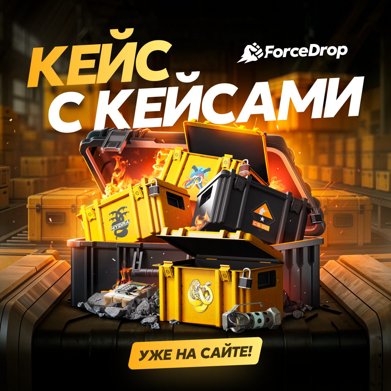ForceDrop - SMM creatives banners CS2 — Изображение №12 — Графика, 3D на Dprofile