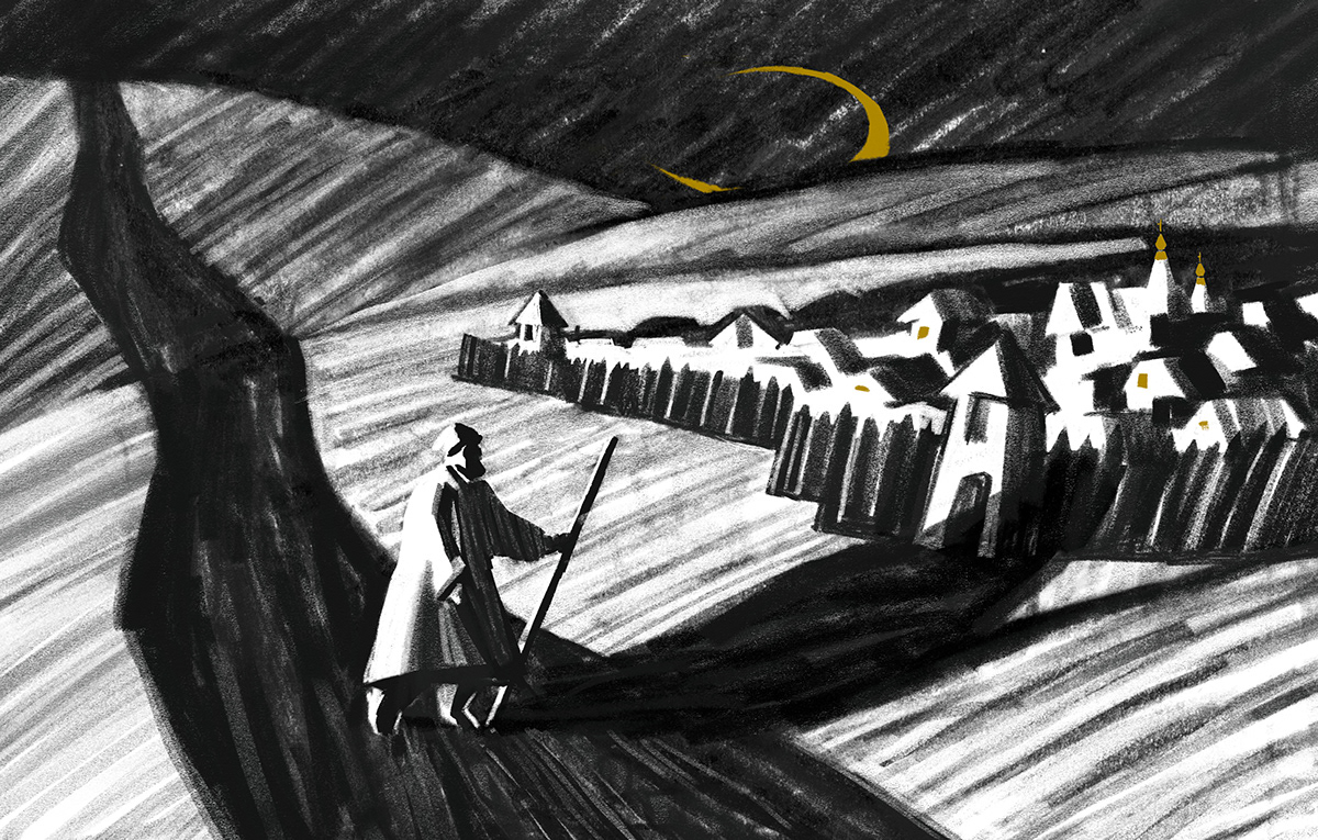Есенин "Пугачев" — Изображение №5 — Иллюстрация, Графика на Dprofile