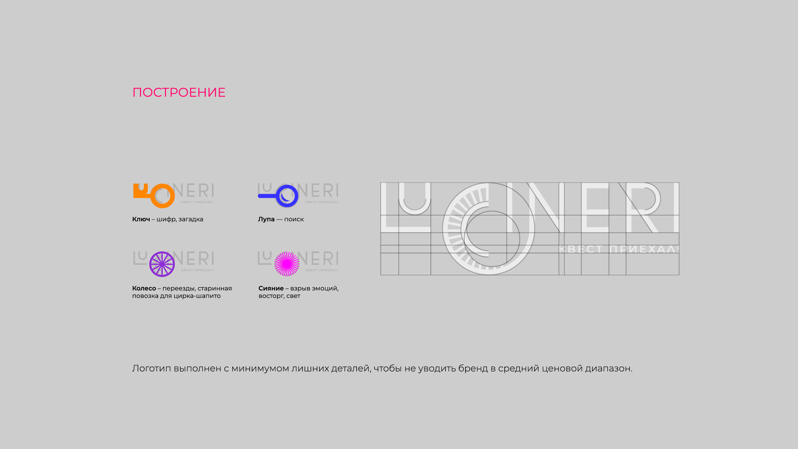 Логотип премиум квеста LUCINERI — Изображение №3 — Брендинг на Dprofile