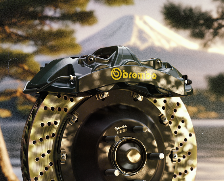 Brembo GT — product rendering + AI — 3D на Dprofile
