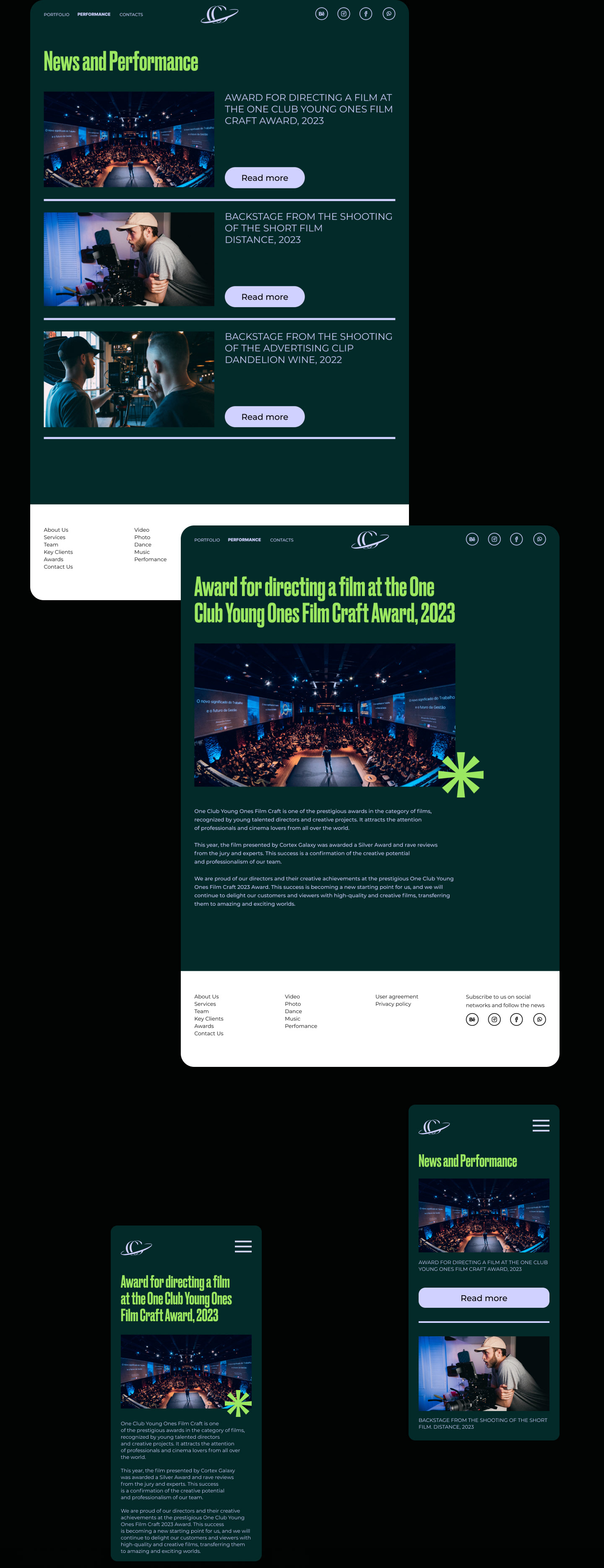 Cortex Galaxy/ website design — Изображение №16 — Интерфейсы, Брендинг на Dprofile