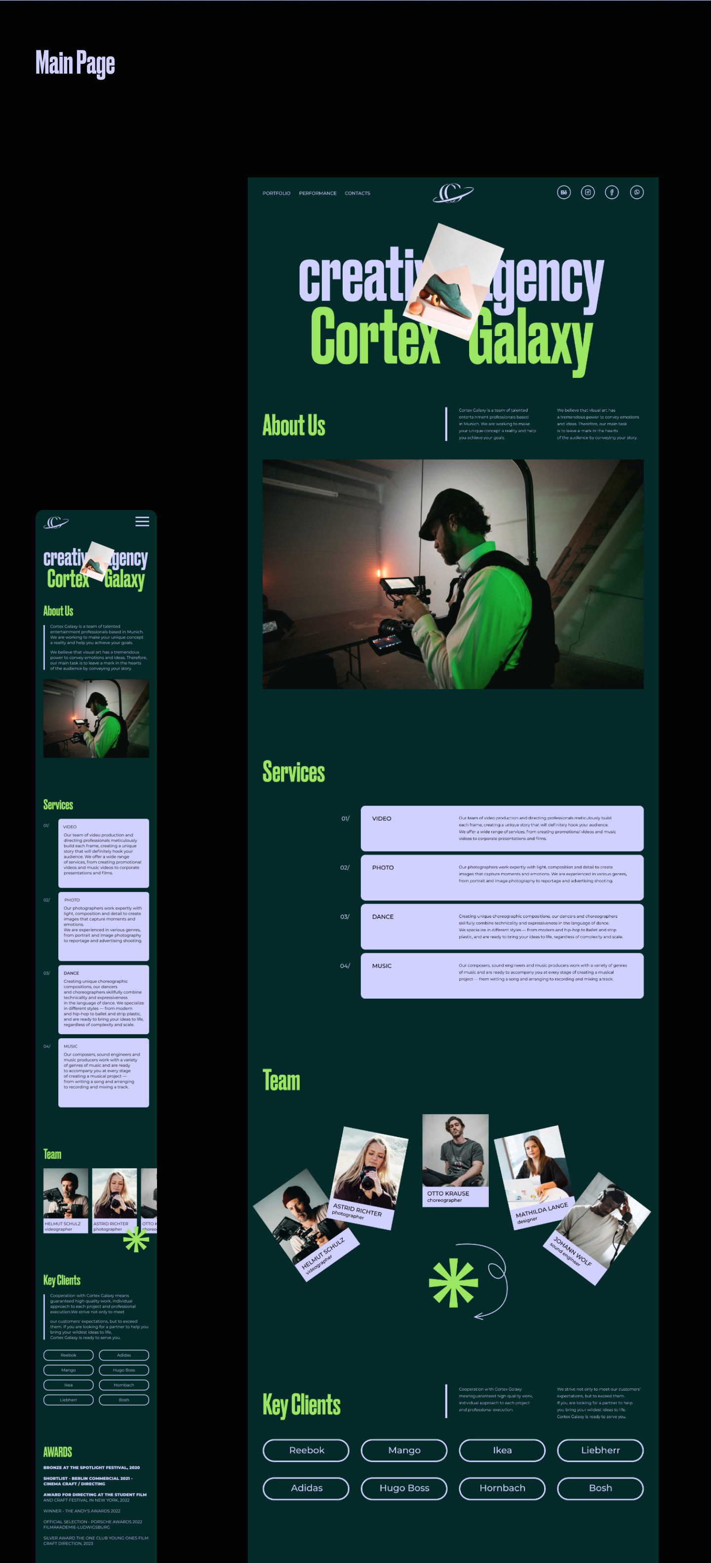 Cortex Galaxy/ website design — Изображение №10 — Интерфейсы, Брендинг на Dprofile