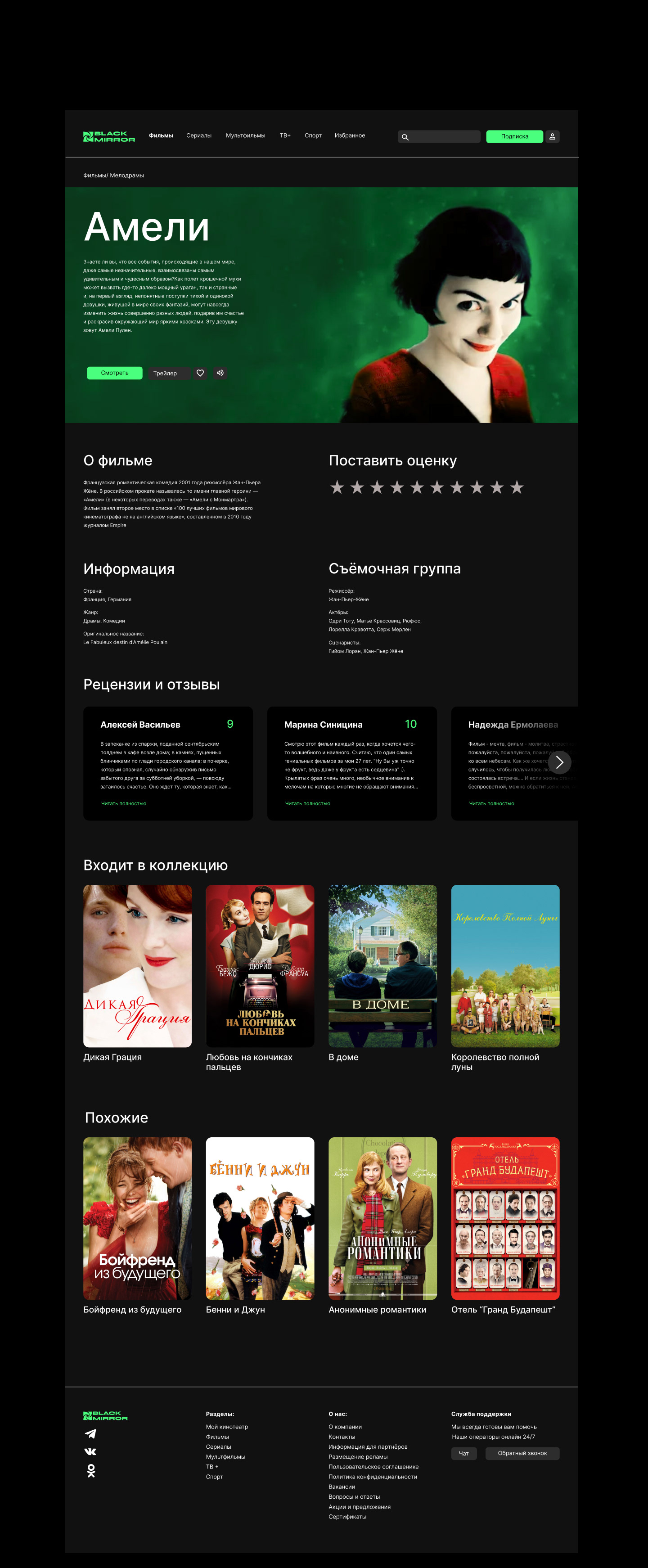 Online кинотеатр/ Black Mirror — Изображение №15 — Интерфейсы, Анимация на Dprofile