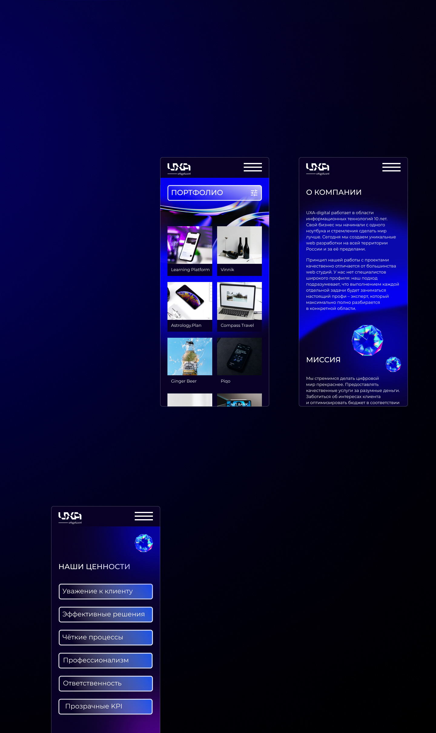 UXA-digital/ website design — Изображение №15 — Интерфейсы, Анимация на Dprofile