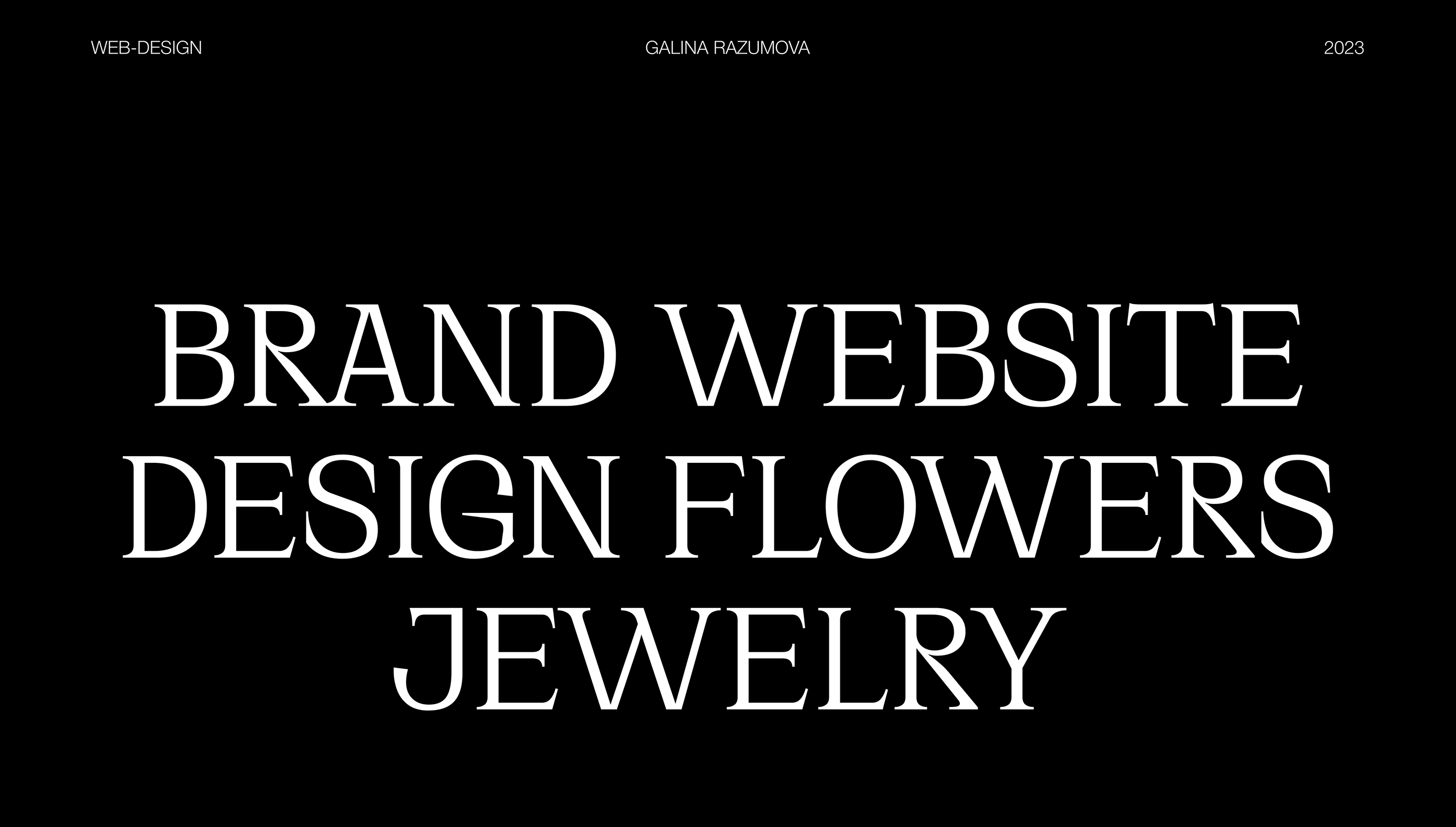 Jewelry website design — Изображение №1 — Интерфейсы на Dprofile