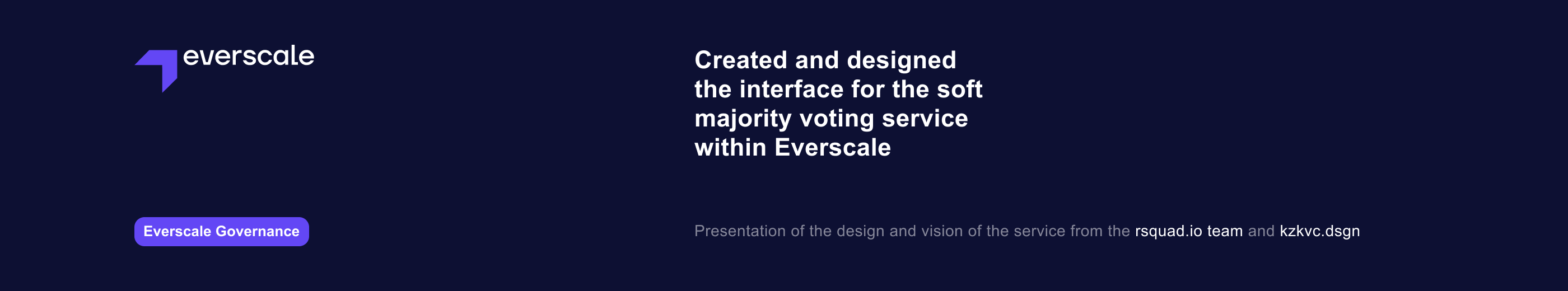 Everscale Governance — Изображение №1 — Интерфейсы на Dprofile