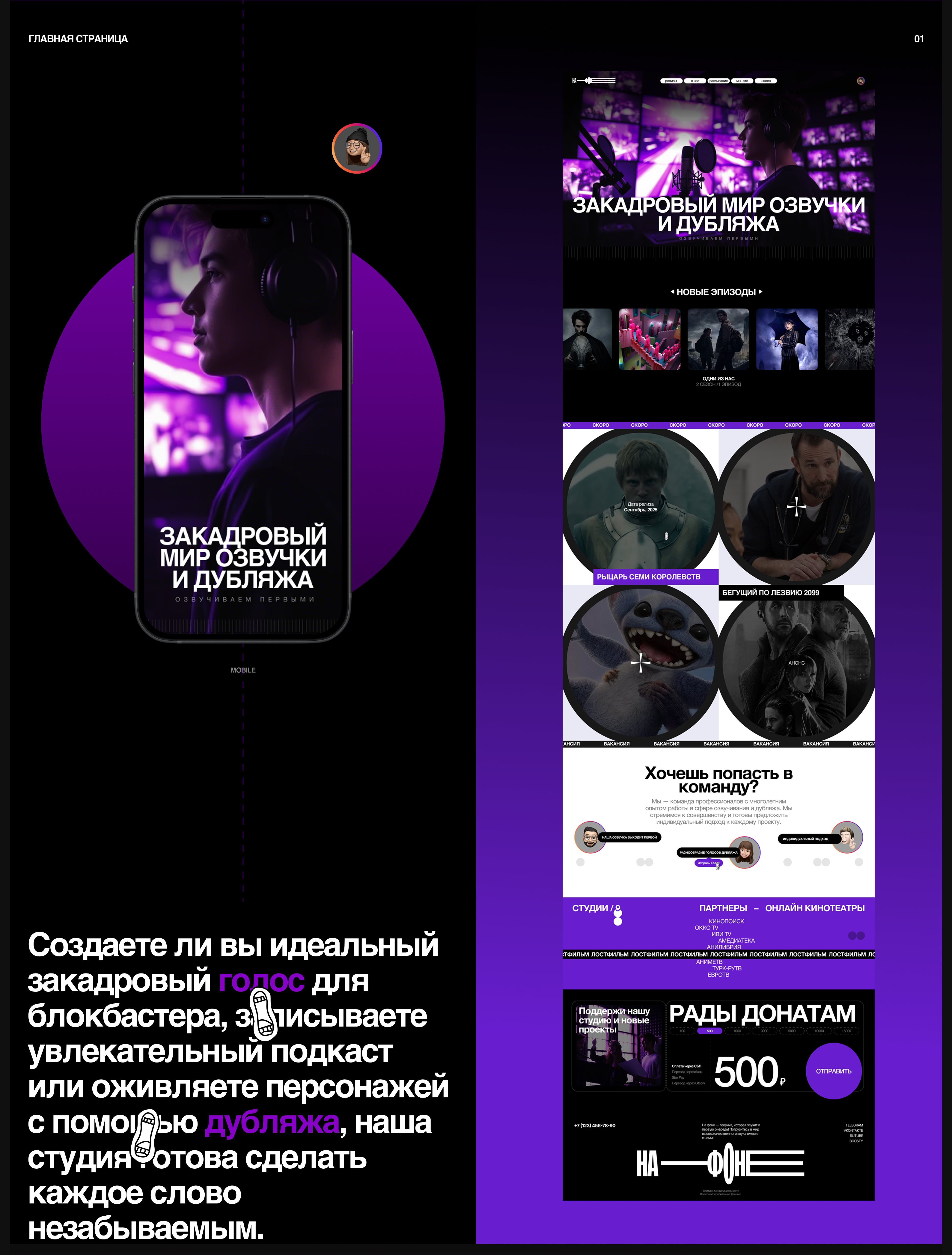 НА ФОНЕ | Корпоративный сайт — Изображение №3 — Интерфейсы, Брендинг на Dprofile
