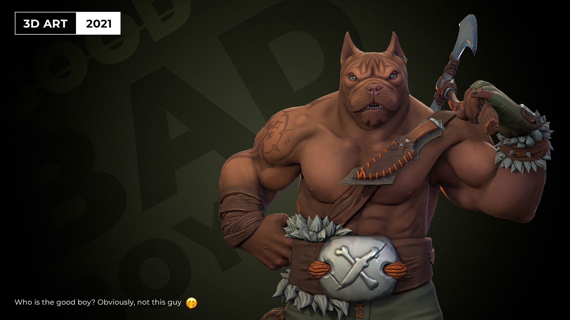Dangerous Bully Dog - Stylized Character — Изображение №1 — 3D, Анимация на Dprofile