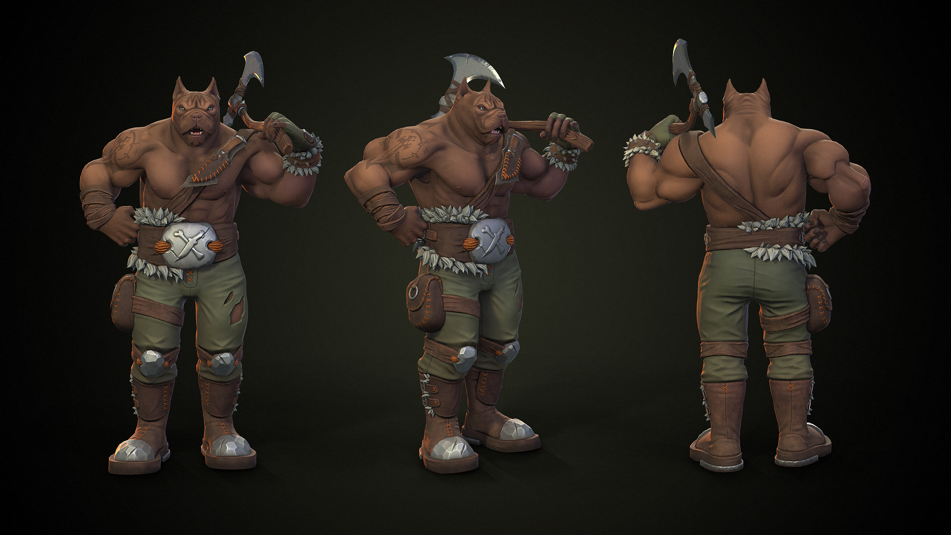 Dangerous Bully Dog - Stylized Character — Изображение №3 — 3D, Анимация на Dprofile