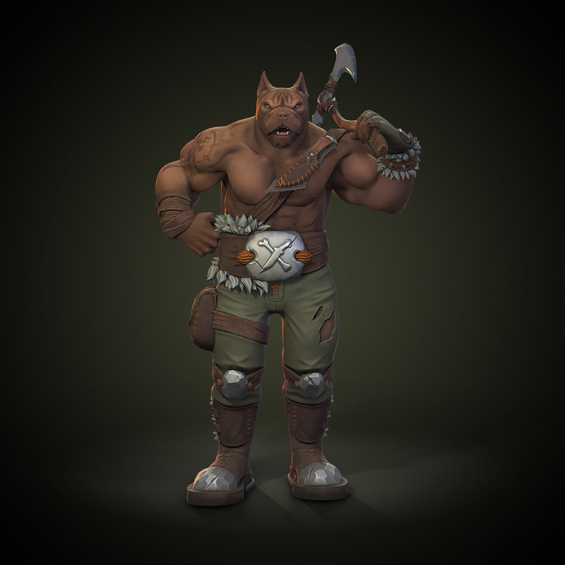 Dangerous Bully Dog - Stylized Character — Изображение №2 — 3D, Анимация на Dprofile
