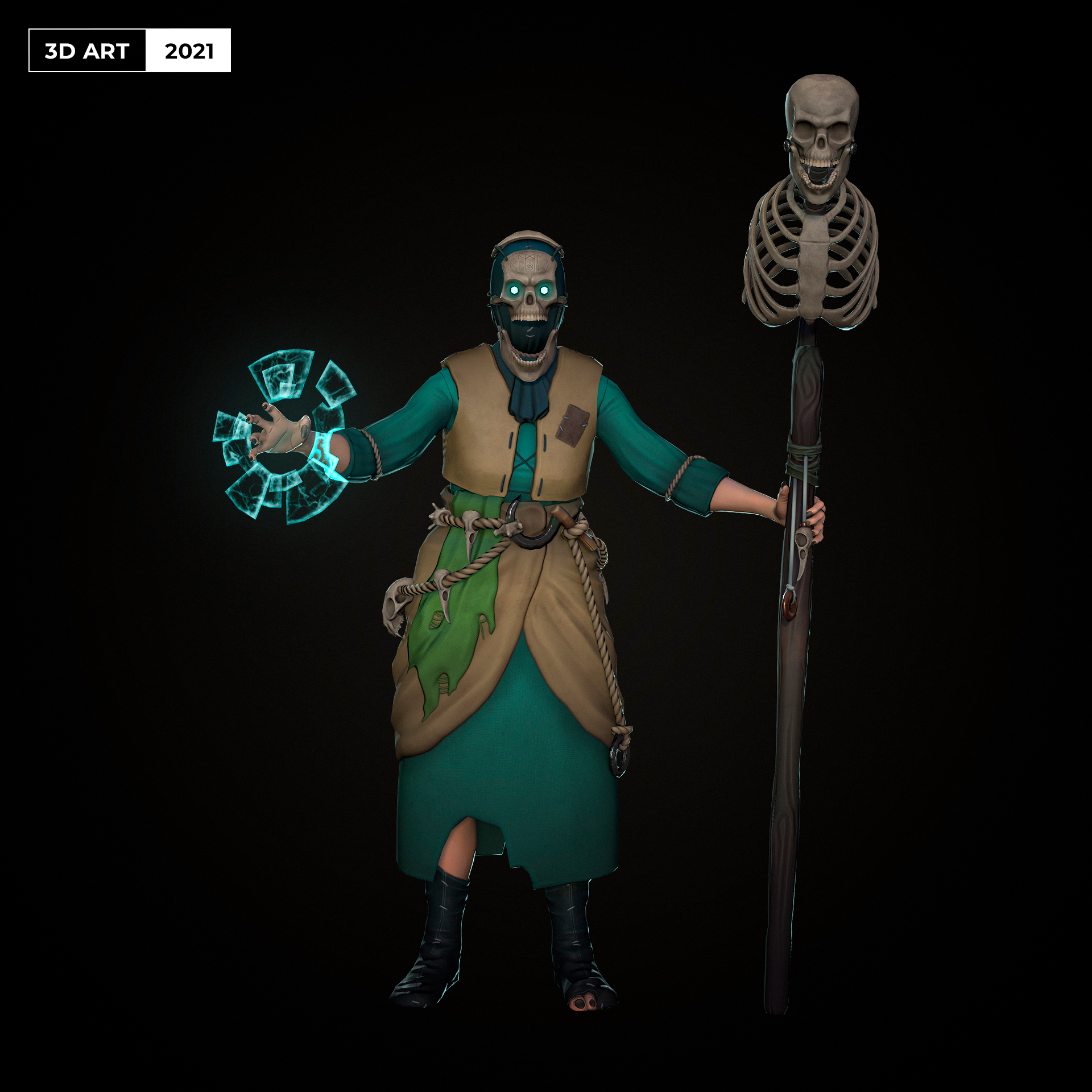 Forest Witch - Stylized Character — Изображение №2 — 3D, Анимация на Dprofile