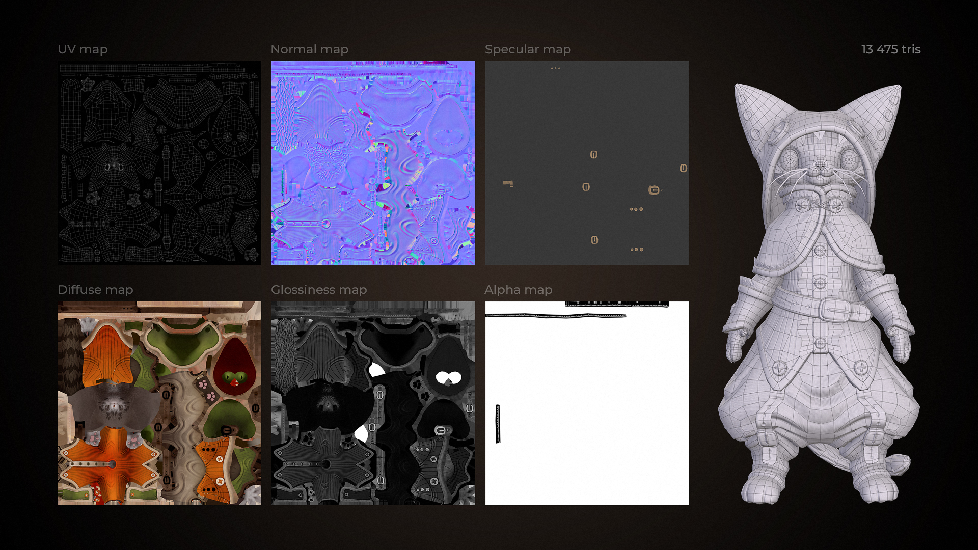 Cat adventurer - stylized character — Изображение №4 — 3D, Анимация на Dprofile