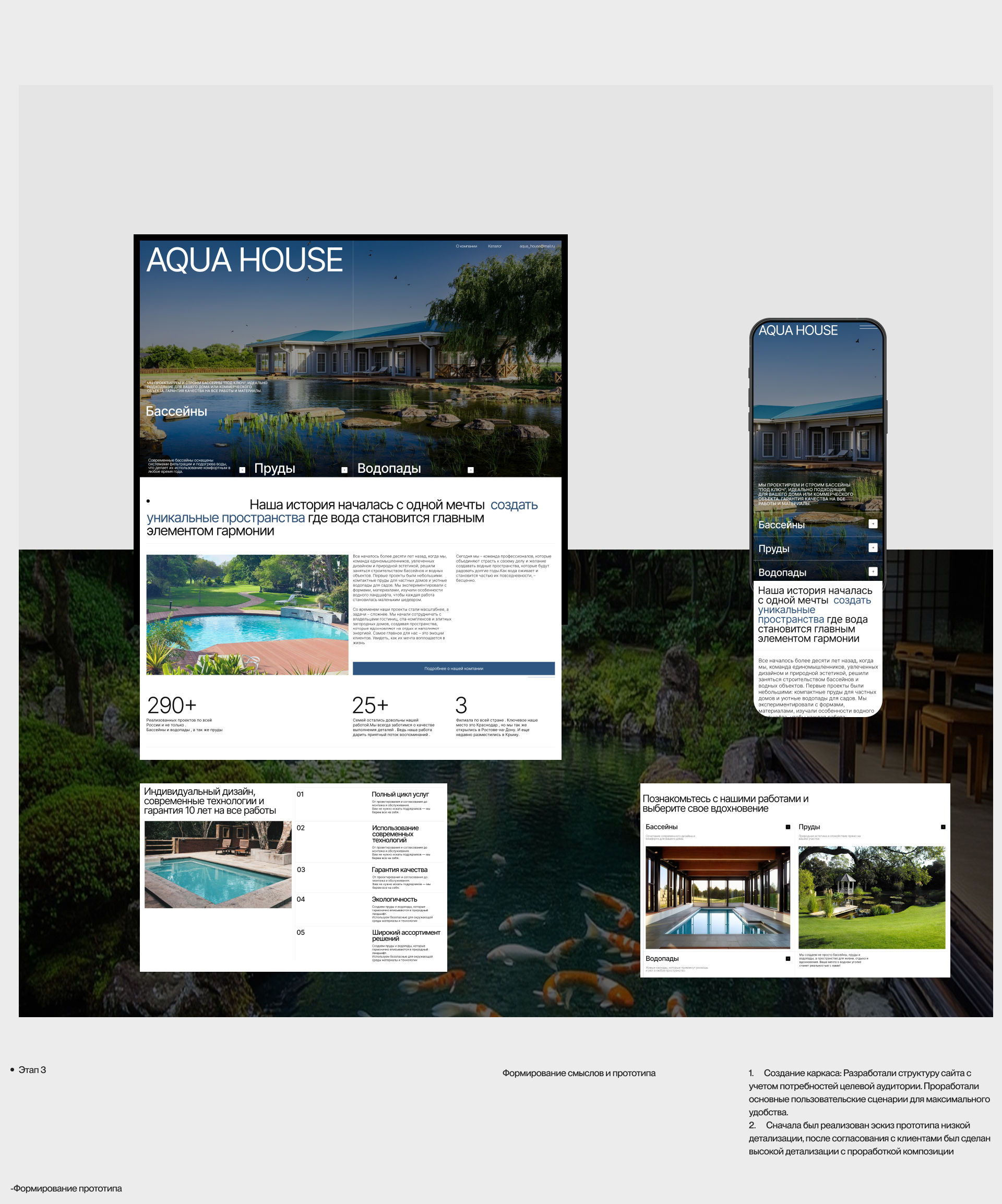 AQUA-HOUSE - ландшафтный дизайн — Изображение №5 — Интерфейсы, Брендинг на Dprofile