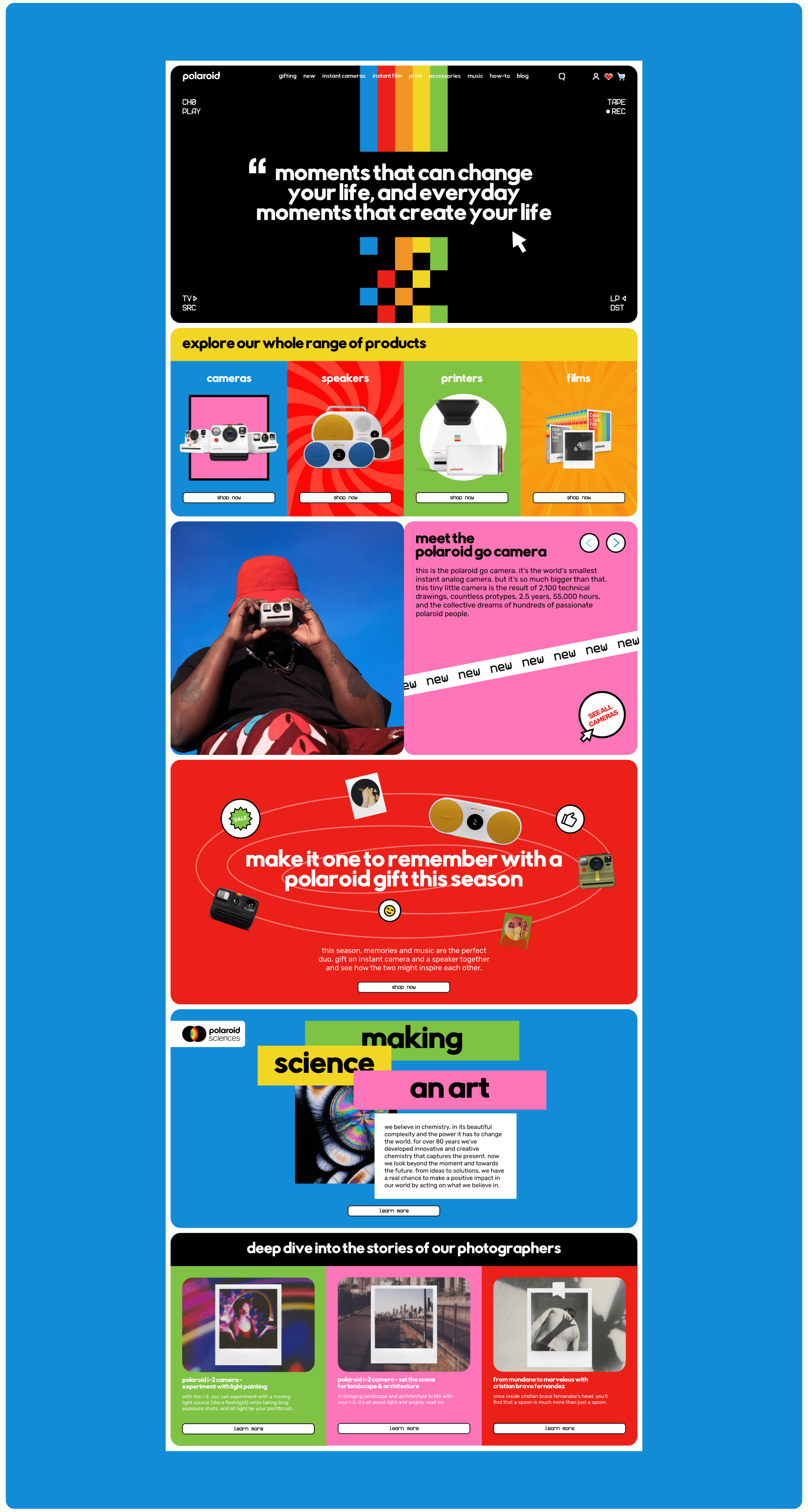 Polaroid | E-Commerce — Изображение №2 — Интерфейсы, Графика на Dprofile