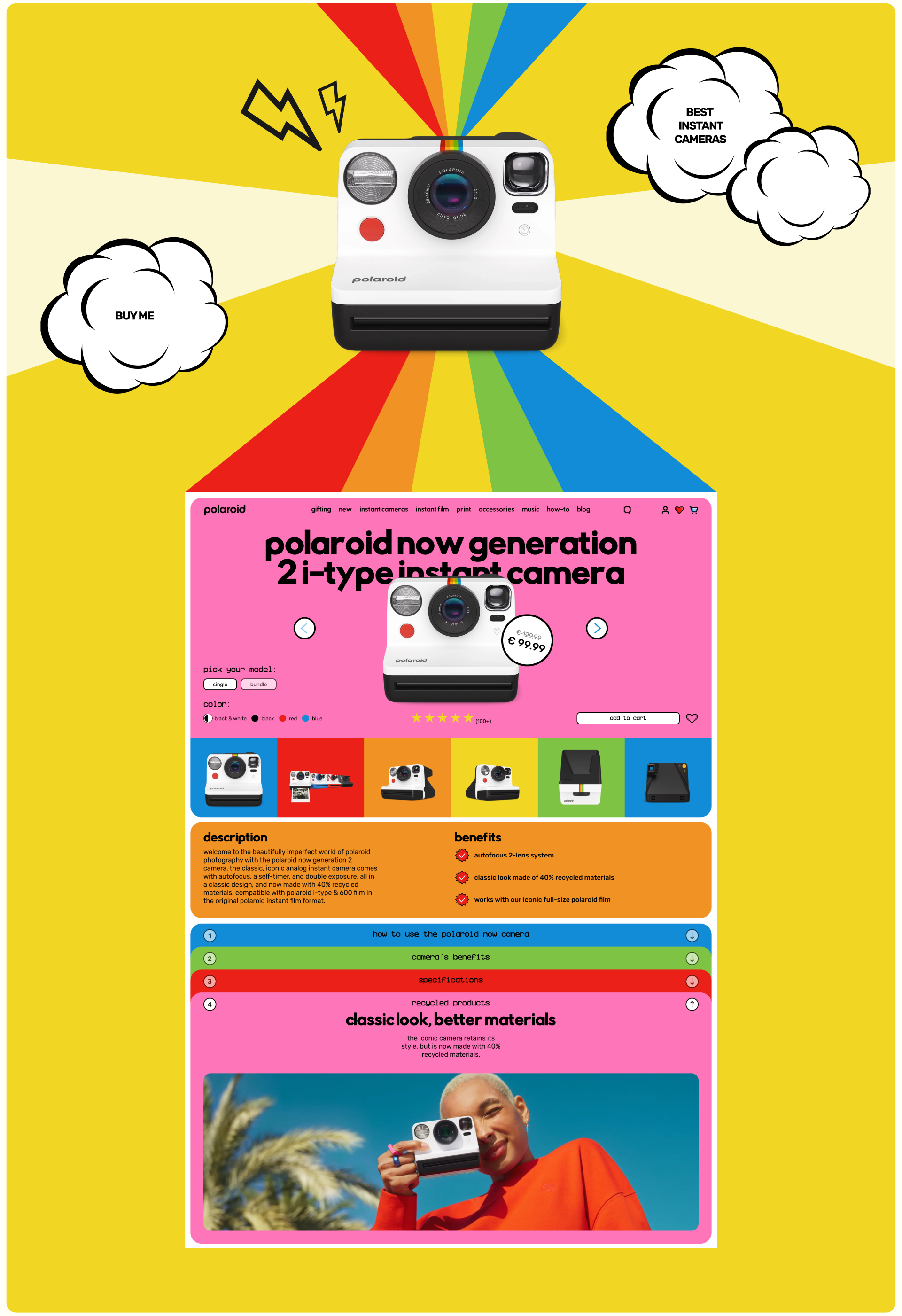 Polaroid | E-Commerce — Изображение №8 — Интерфейсы, Графика на Dprofile