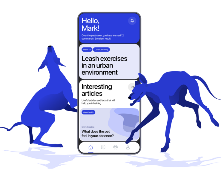 K9 COACH — Интерфейсы, Иллюстрация на Dprofile