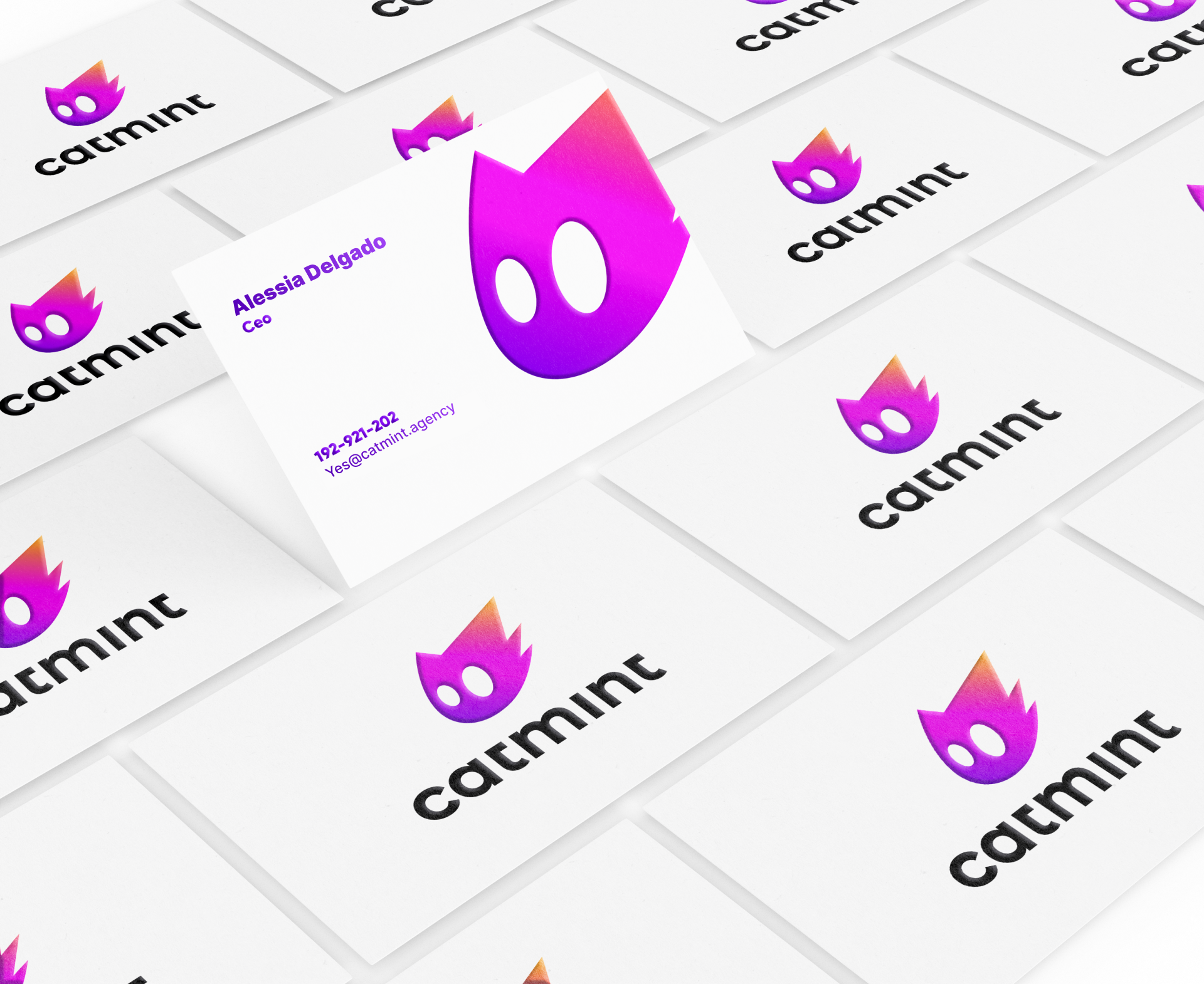 Логотип и фир. стиль для Catmint agency — Изображение №7 — Брендинг на Dprofile