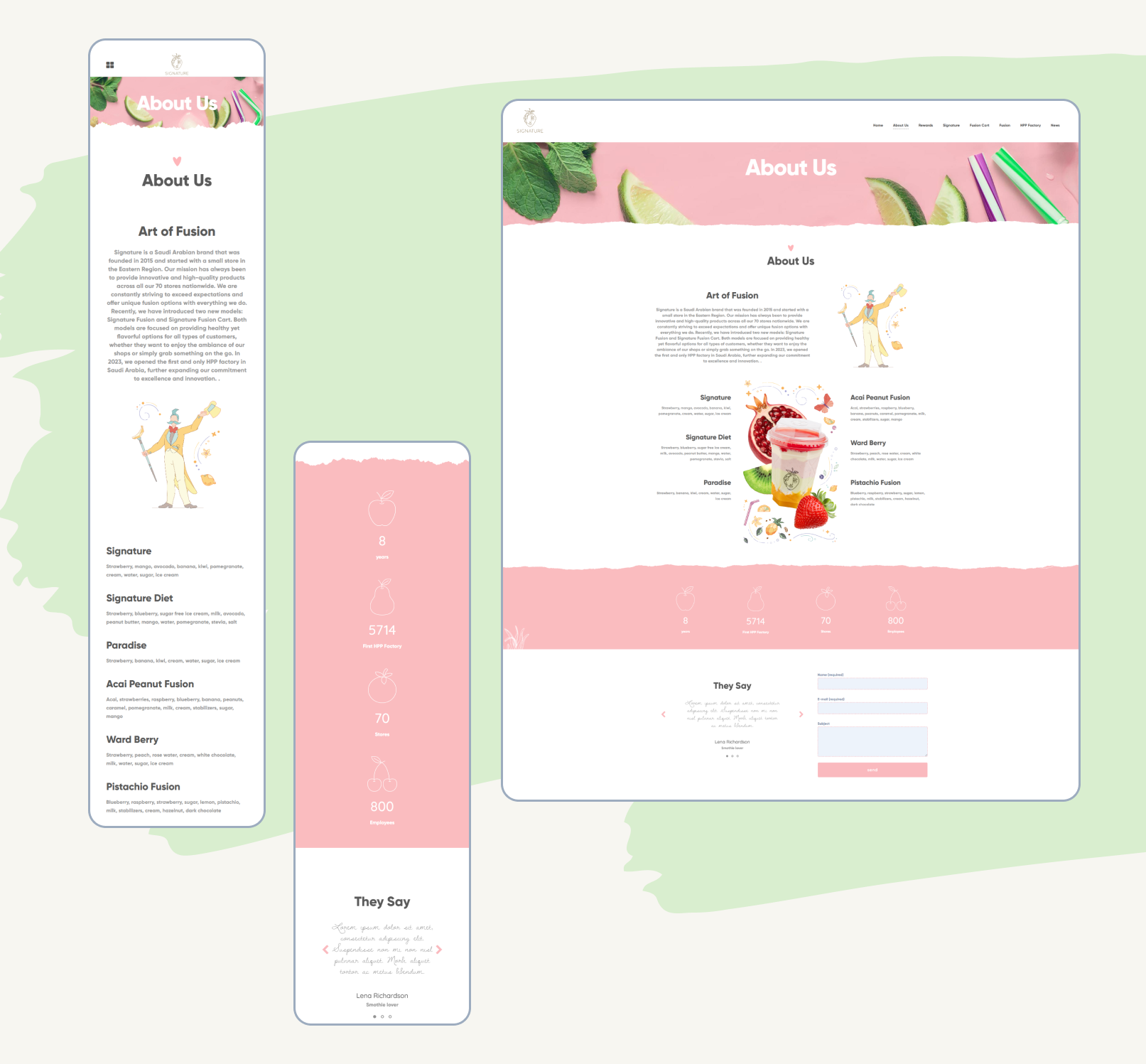Сайт для Signature — Изображение №5 — Интерфейсы, Брендинг на Dprofile