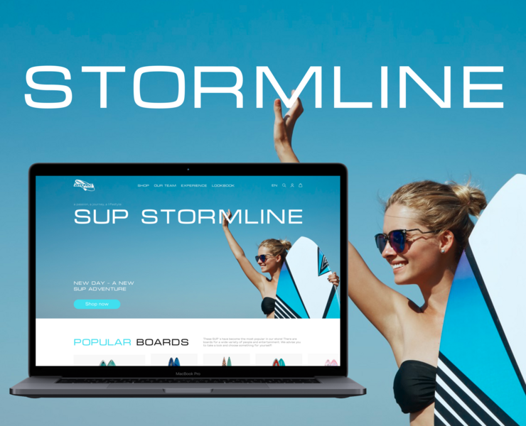 STORMLINE/e-commerce redesign — Интерфейсы на Dprofile