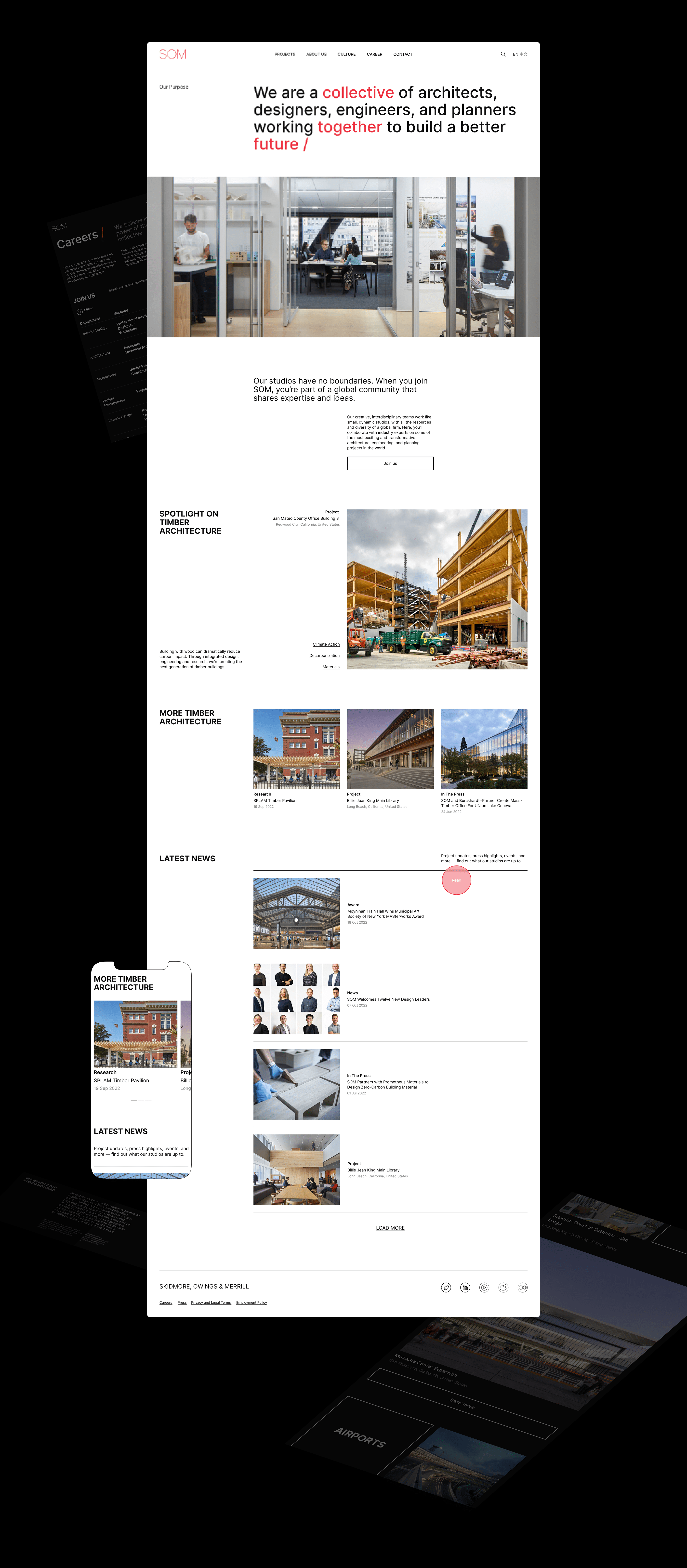 SKIDMORE, OWINGS & MERILL / Corporate Website Redesign — Изображение №3 — Интерфейсы на Dprofile