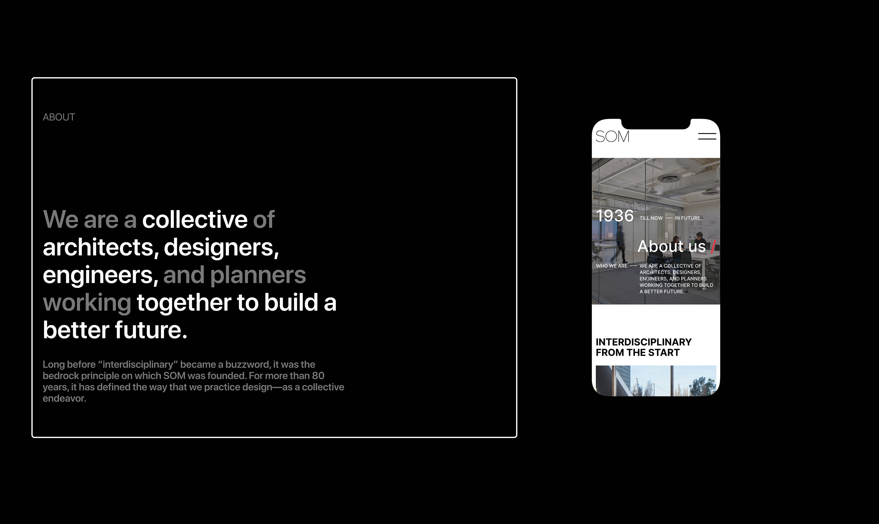 SKIDMORE, OWINGS & MERILL / Corporate Website Redesign — Изображение №2 — Интерфейсы на Dprofile
