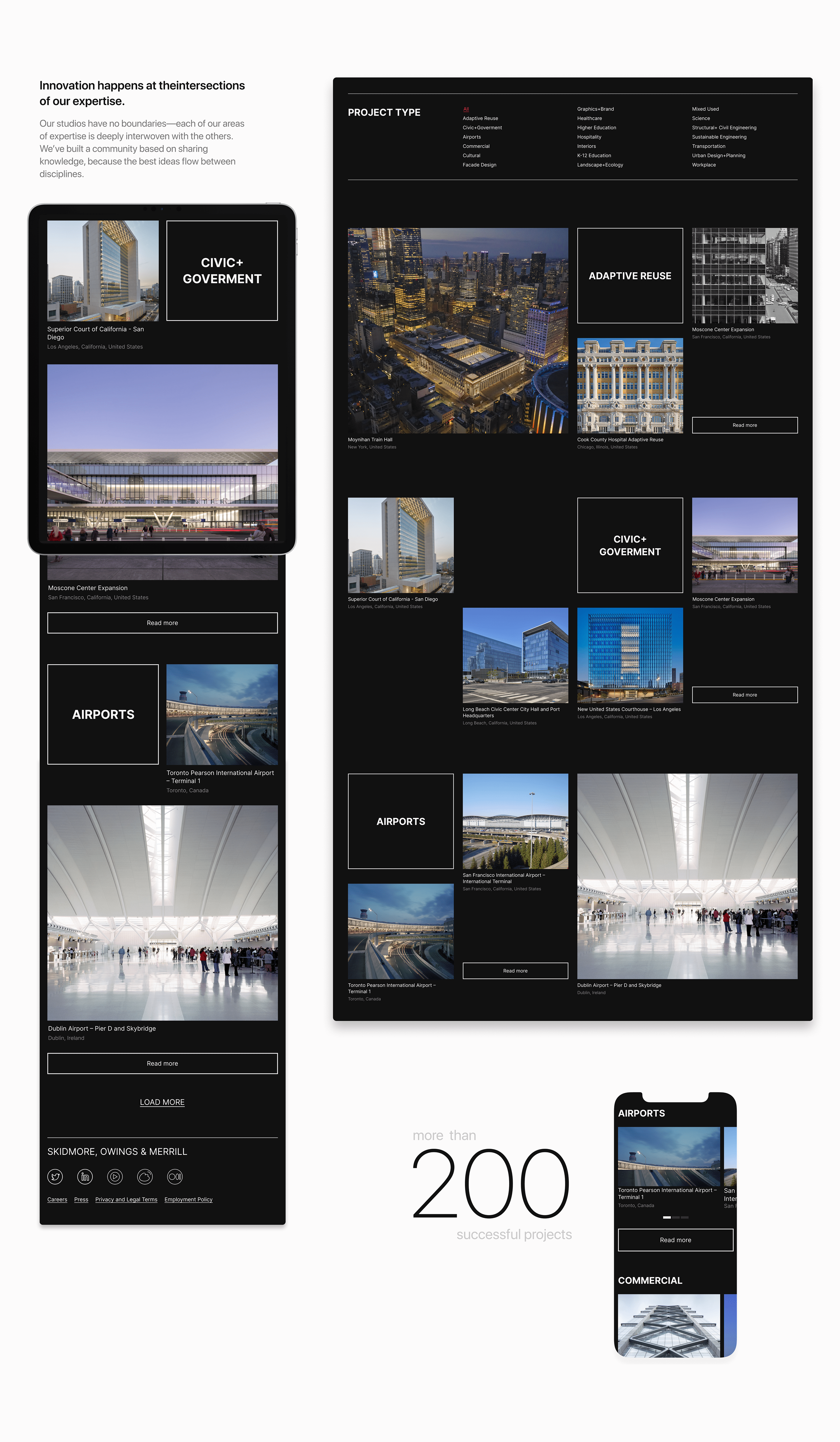 SKIDMORE, OWINGS & MERILL / Corporate Website Redesign — Изображение №6 — Интерфейсы на Dprofile