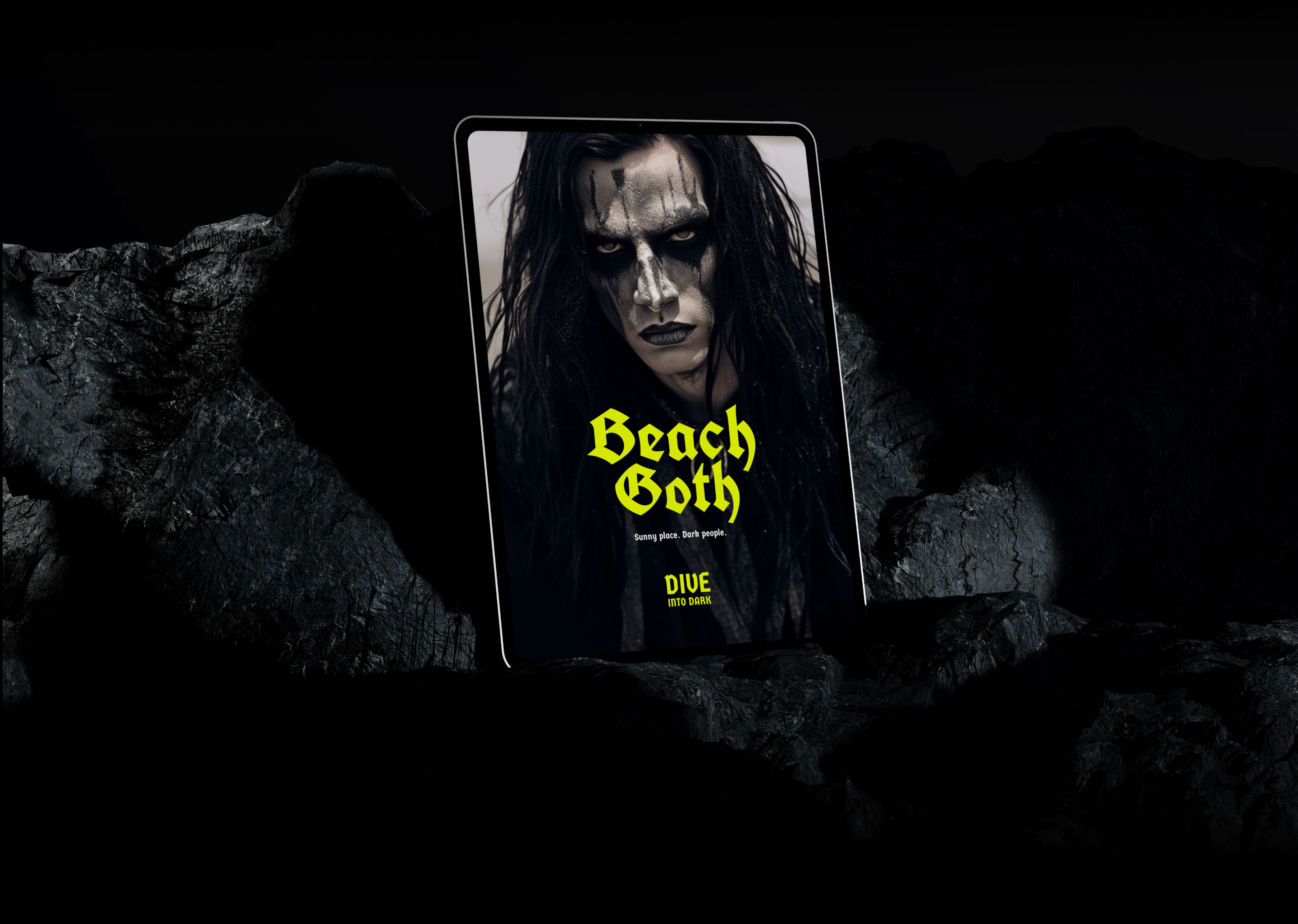 Beach Goth: бренд одежды для готов на каникулах — Изображение №3 — Брендинг, Иллюстрация на Dprofile