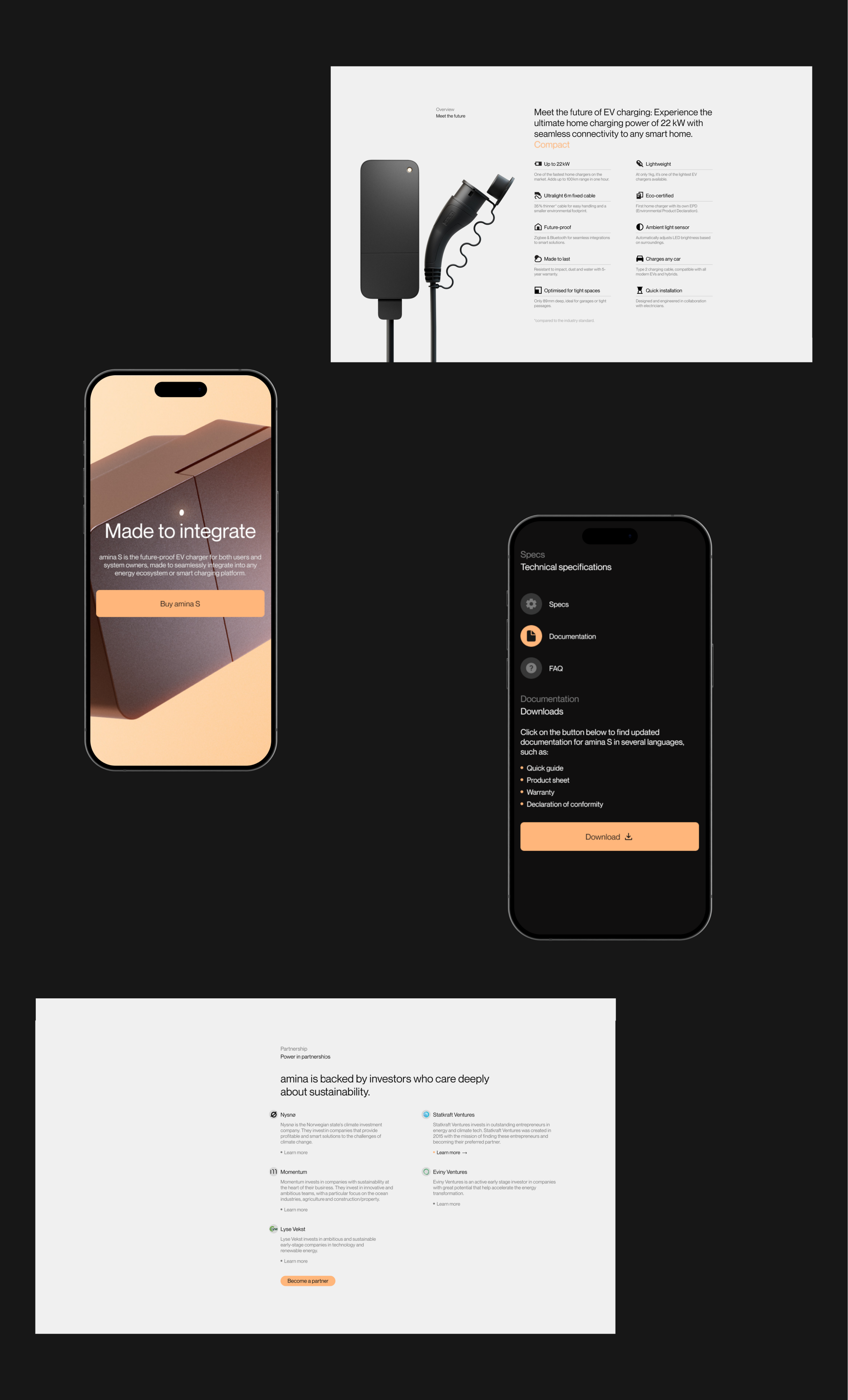 amina charging | concept website — Изображение №6 — Интерфейсы, Анимация на Dprofile