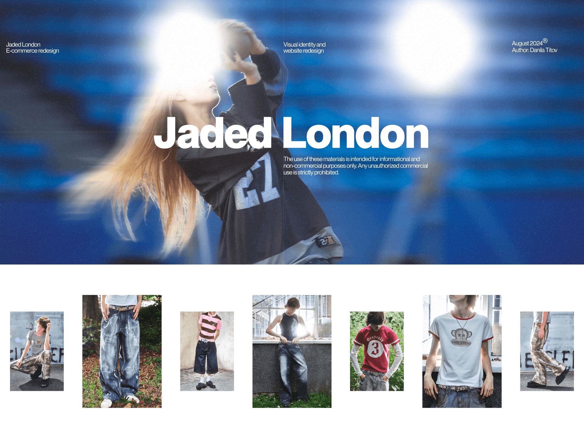 Jaded London | E-Commerce redesign — Изображение №1 — Интерфейсы, Анимация на Dprofile