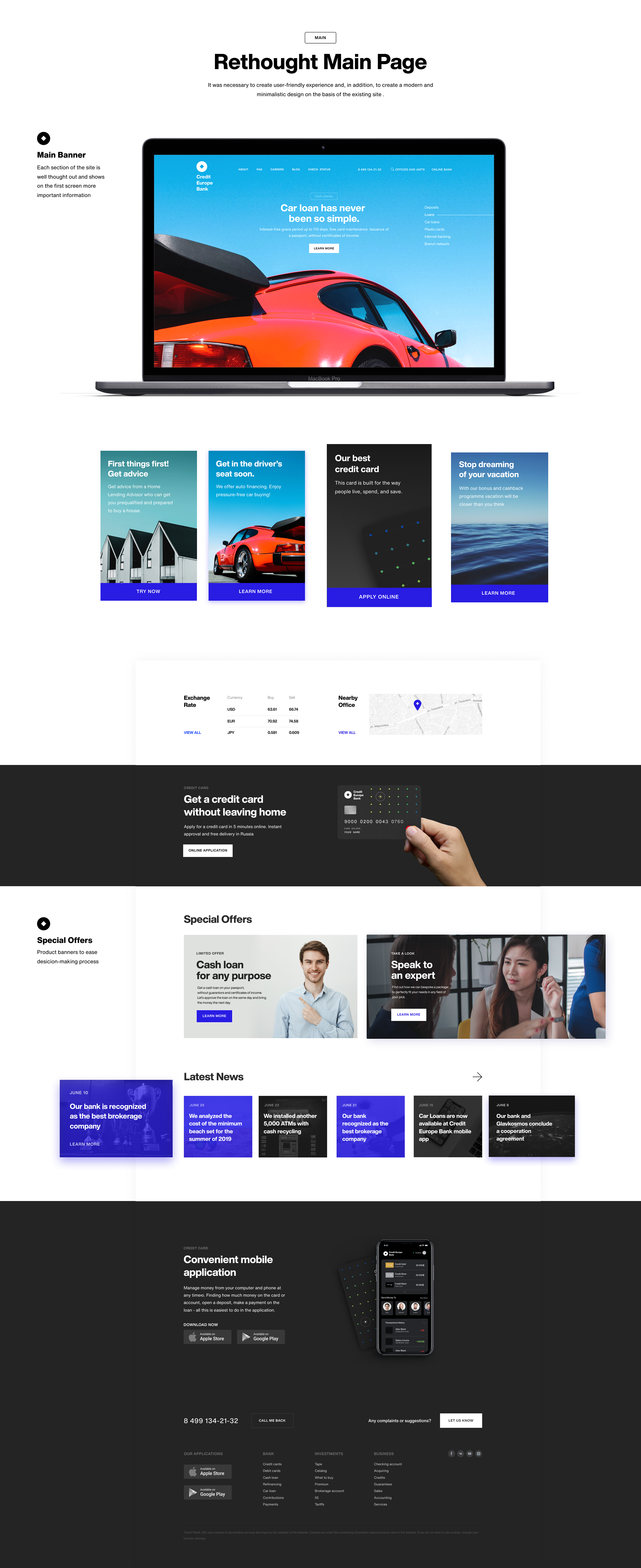 Credit Europe Bank Brand Identity & Website & App — Изображение №4 — Интерфейсы, Брендинг на Dprofile
