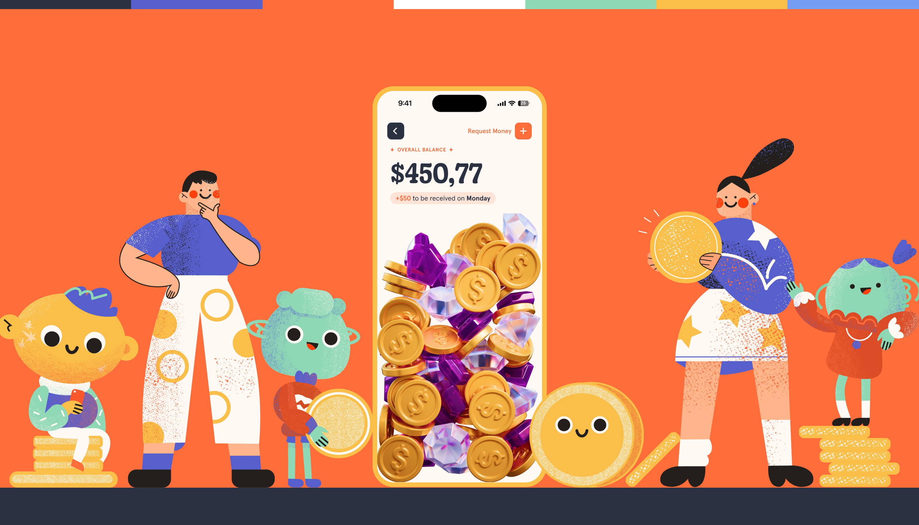 Coinly Child Bank — Branding & UX/UI — Изображение №1 — Интерфейсы, Брендинг на Dprofile