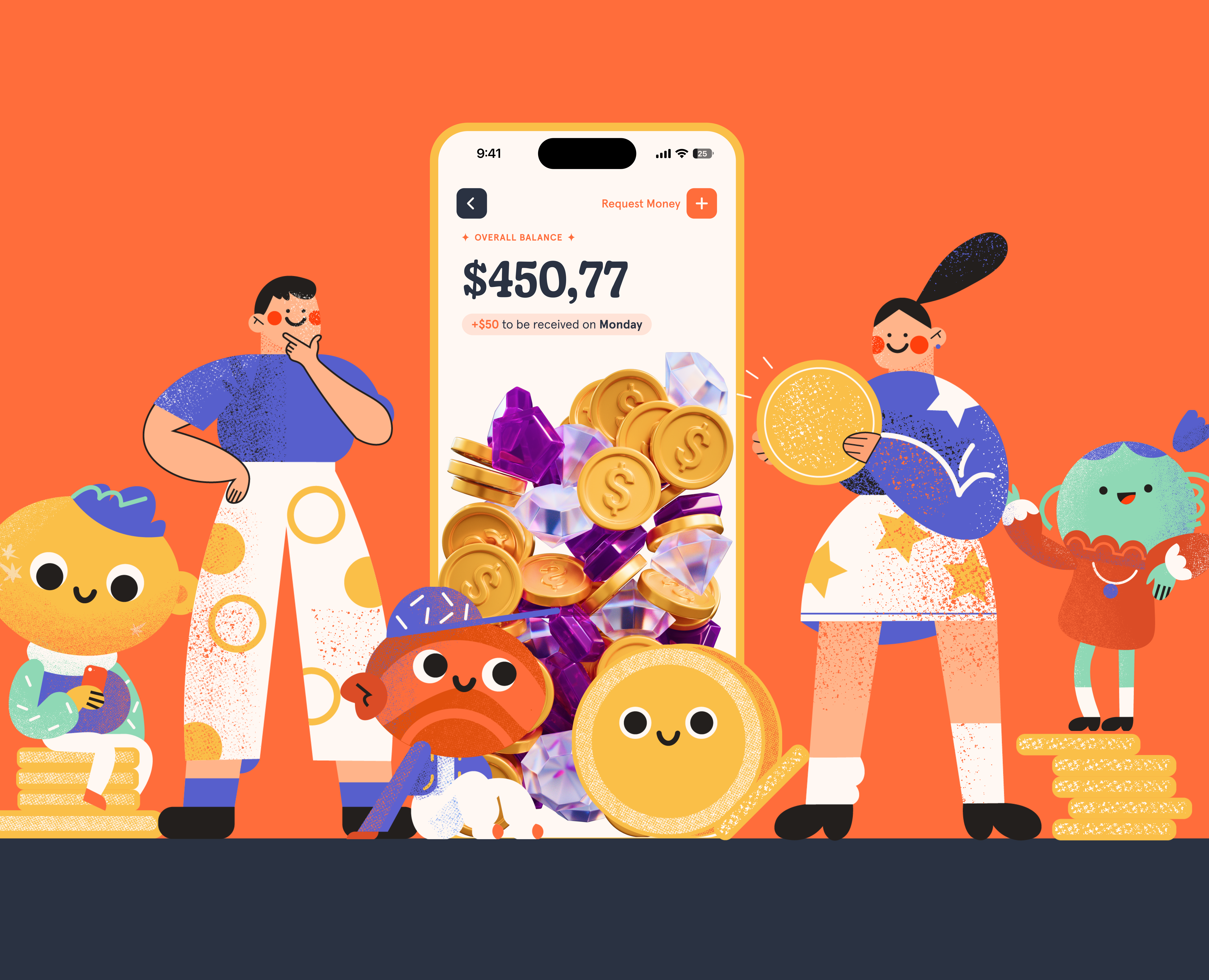 Coinly Child Bank — Branding & UX/UI на Dprofile