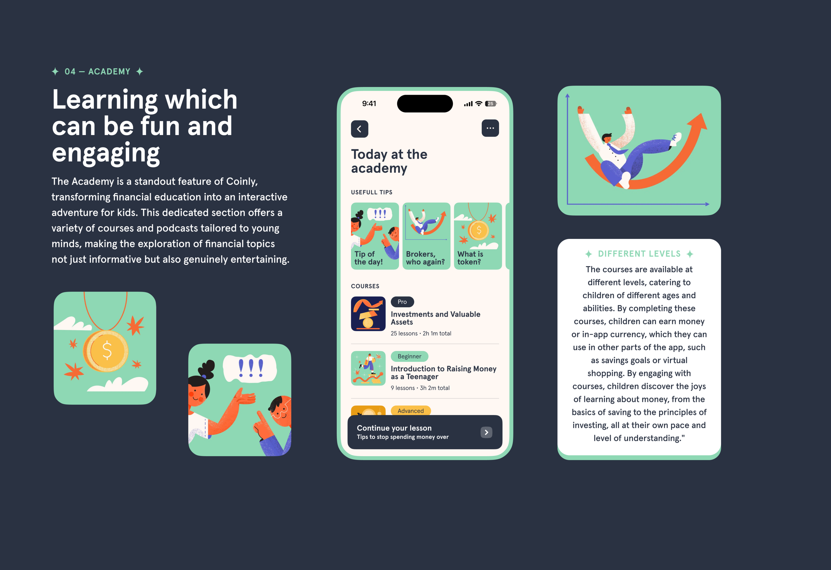 Coinly Child Bank — Branding & UX/UI — Изображение №17 — Интерфейсы, Брендинг на Dprofile