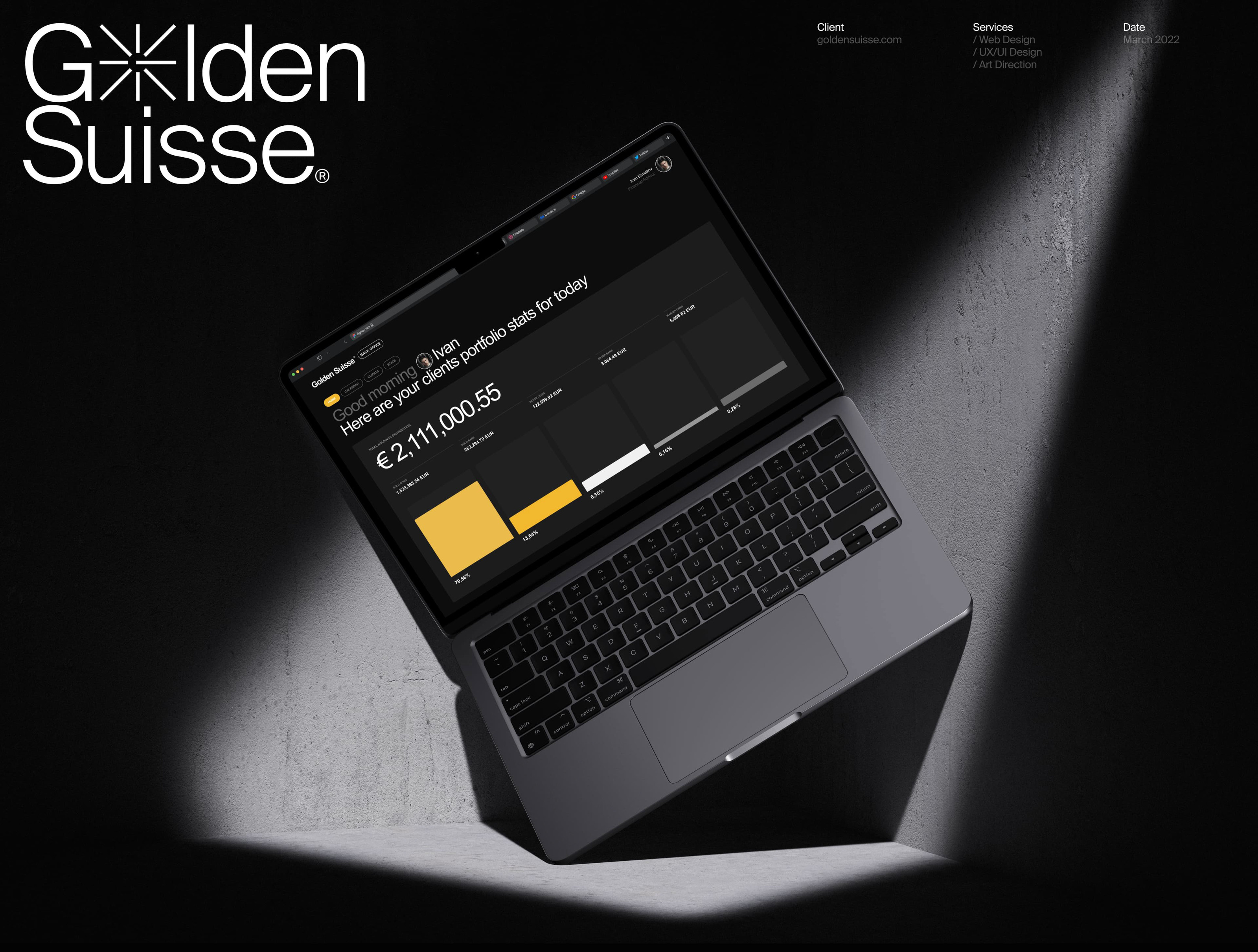 Golden Suisse — Изображение №1 — Интерфейсы, Анимация на Dprofile