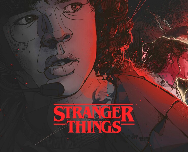 STRANGER THINGS, NETFLIX. Alternative poster — Иллюстрация на Dprofile