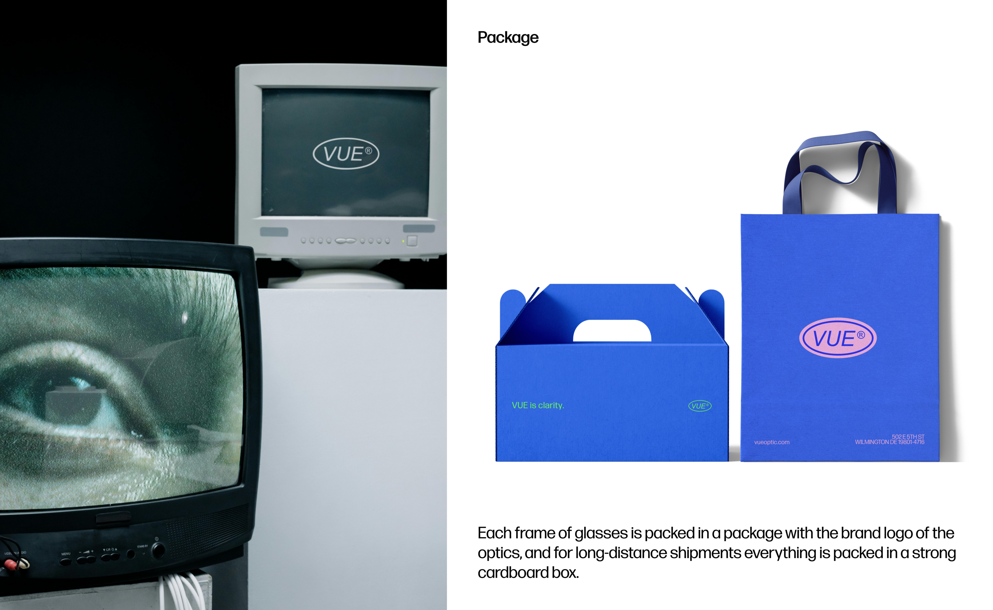 VUE® optics shop — Изображение №6 — Брендинг, Графика на Dprofile