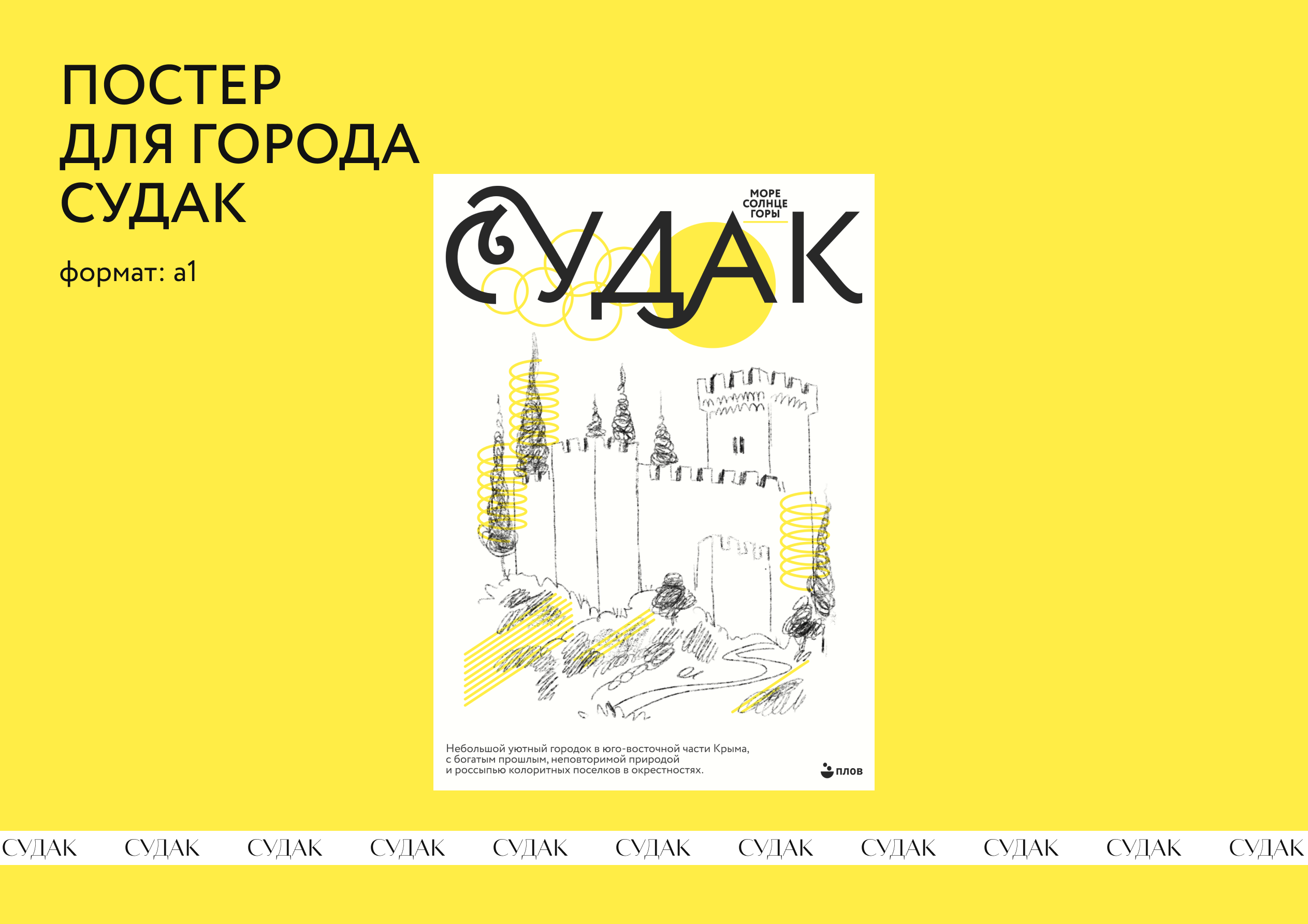 Буклет + постер для города Судак — Изображение №6 — Иллюстрация, Графика на Dprofile
