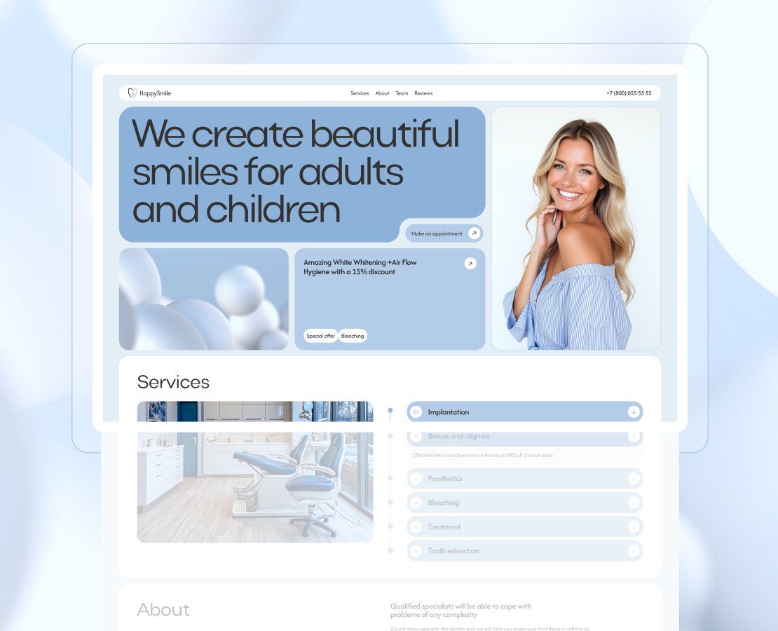 Стоматологическая клиника на Dprofile