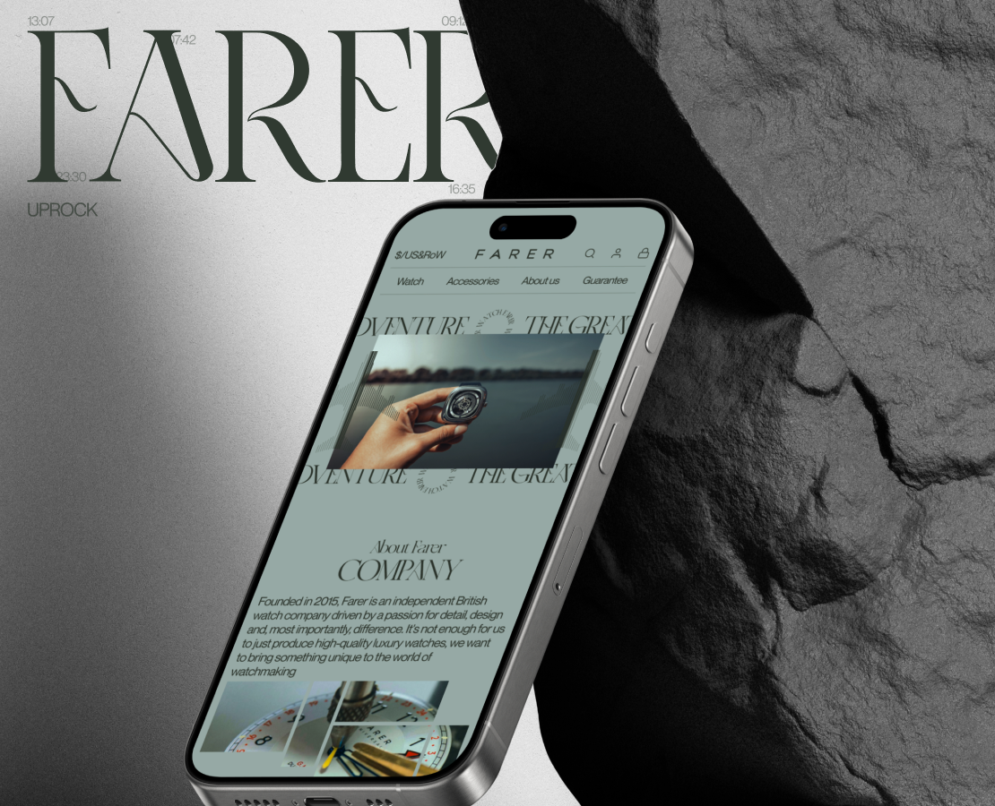 Redesign of the FARER online store — Интерфейсы на Dprofile