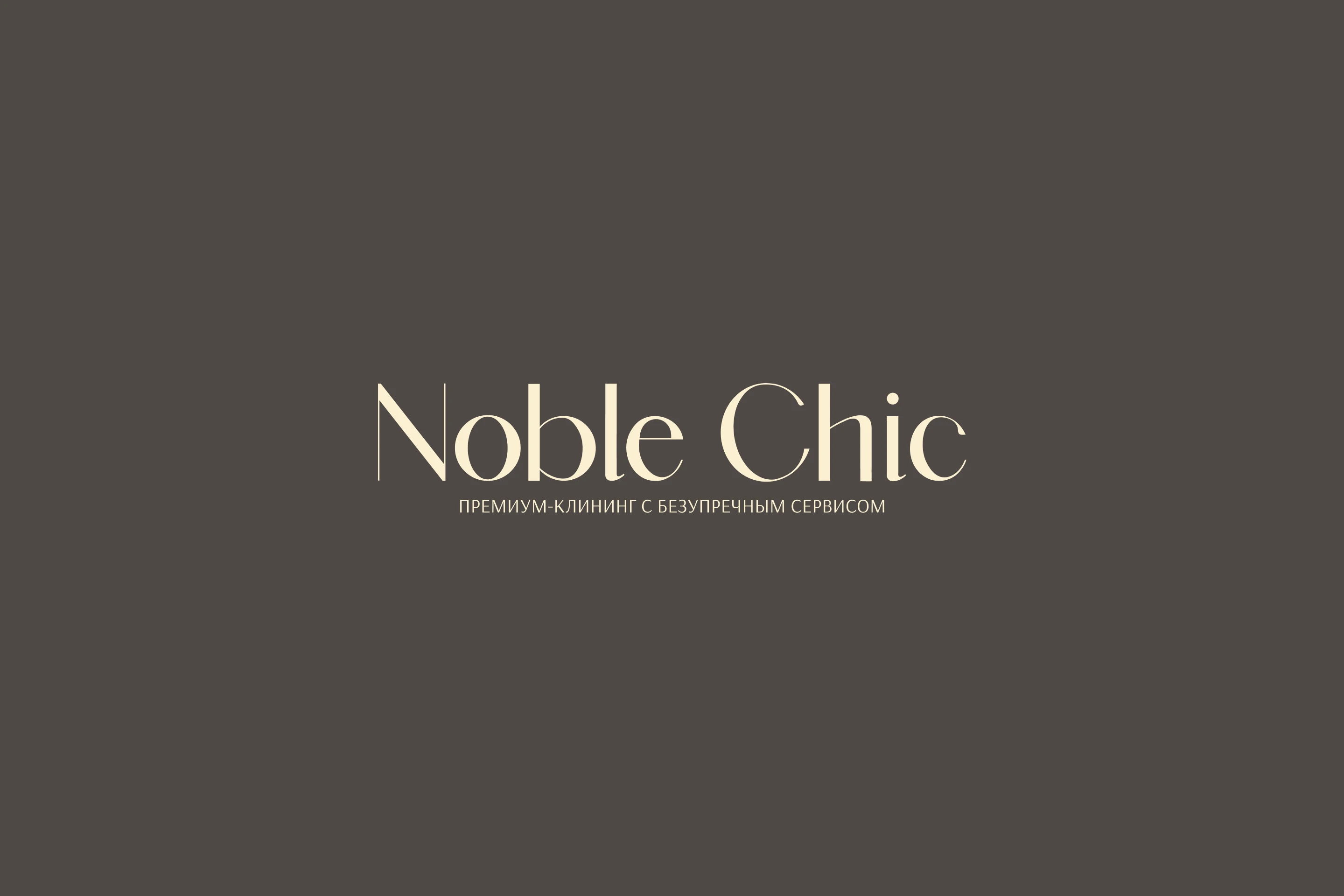 Фирменный стиль для клининговой компании Noble Chic — Изображение №1 — Брендинг на Dprofile