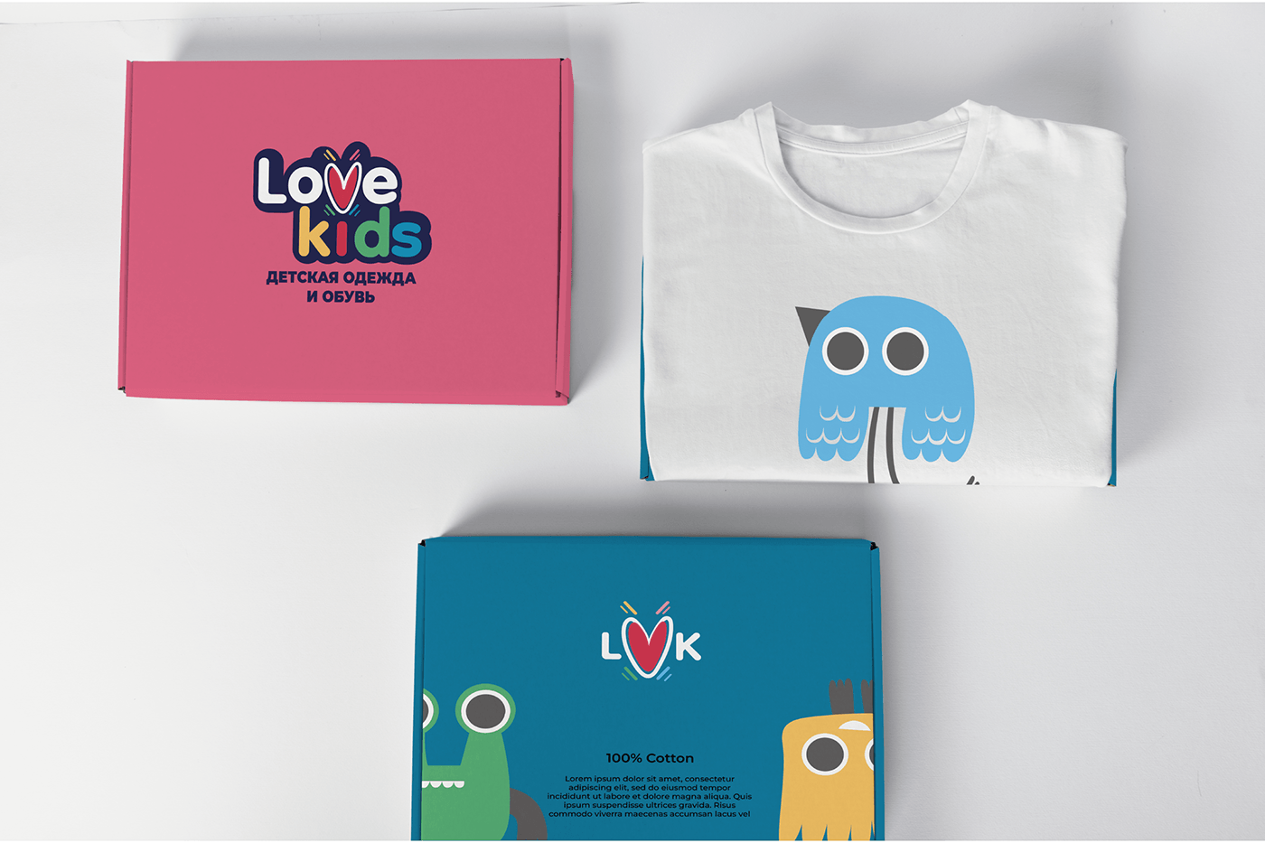 Фирменный стиль для магазина детской одежды LOVE kids — Изображение №6 — Брендинг на Dprofile
