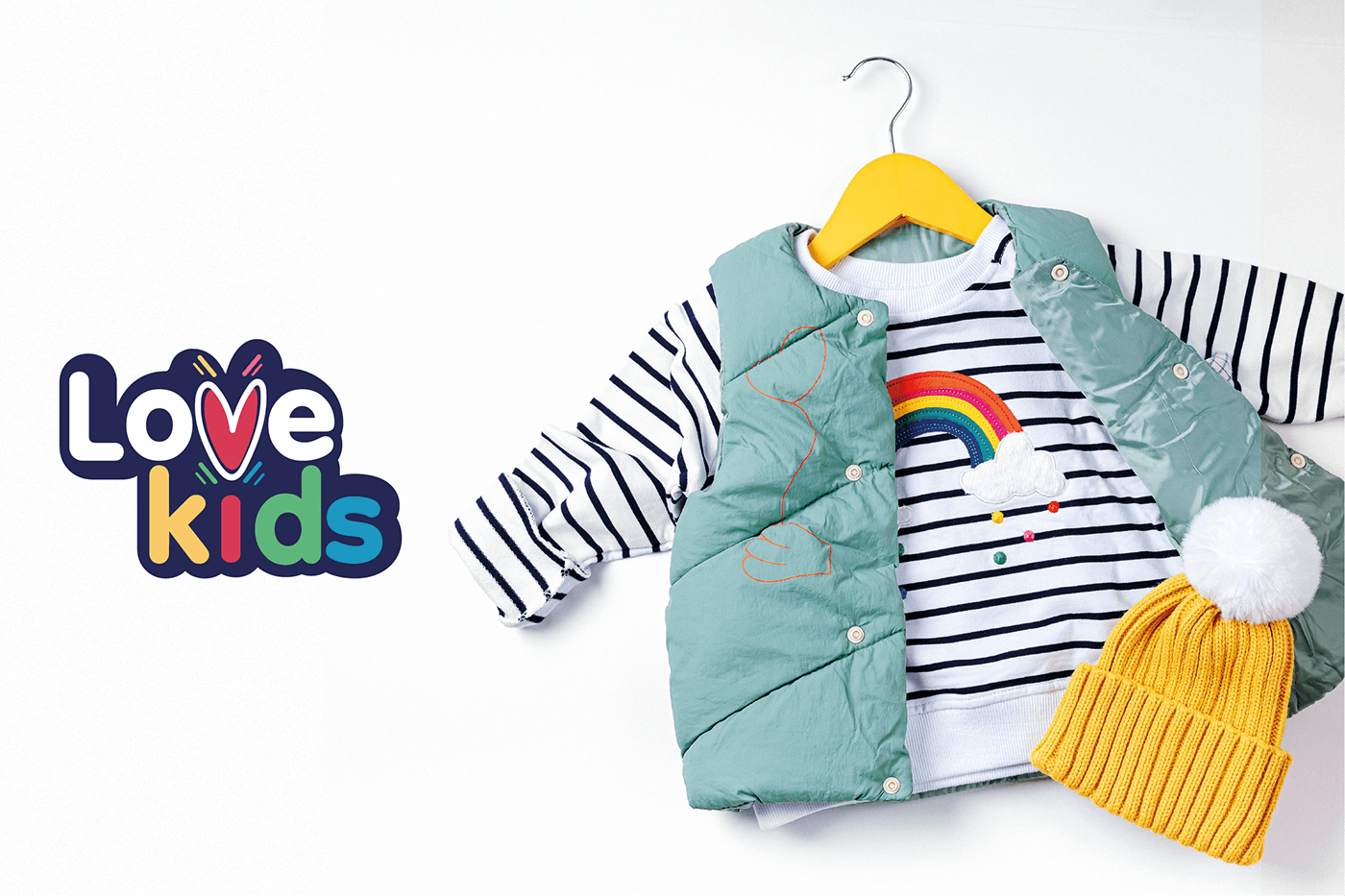Фирменный стиль для магазина детской одежды LOVE kids — Изображение №1 — Брендинг на Dprofile