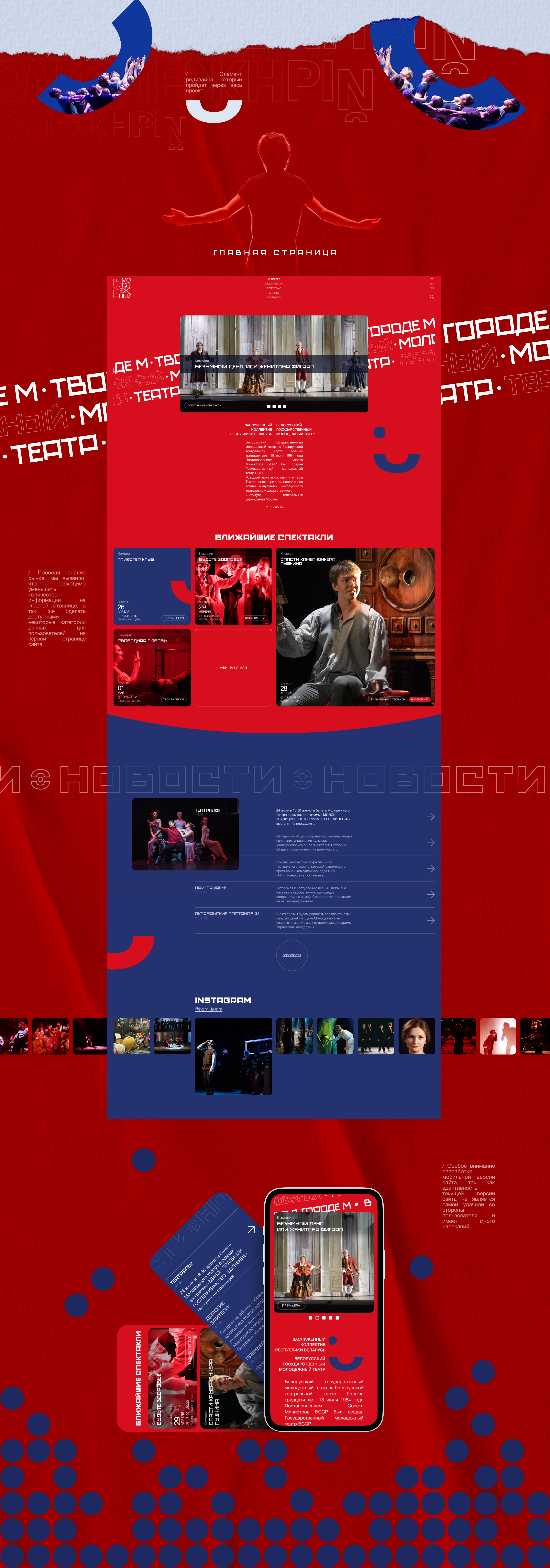ТЕАТР/theatre website redesign — Изображение №2 — Интерфейсы на Dprofile