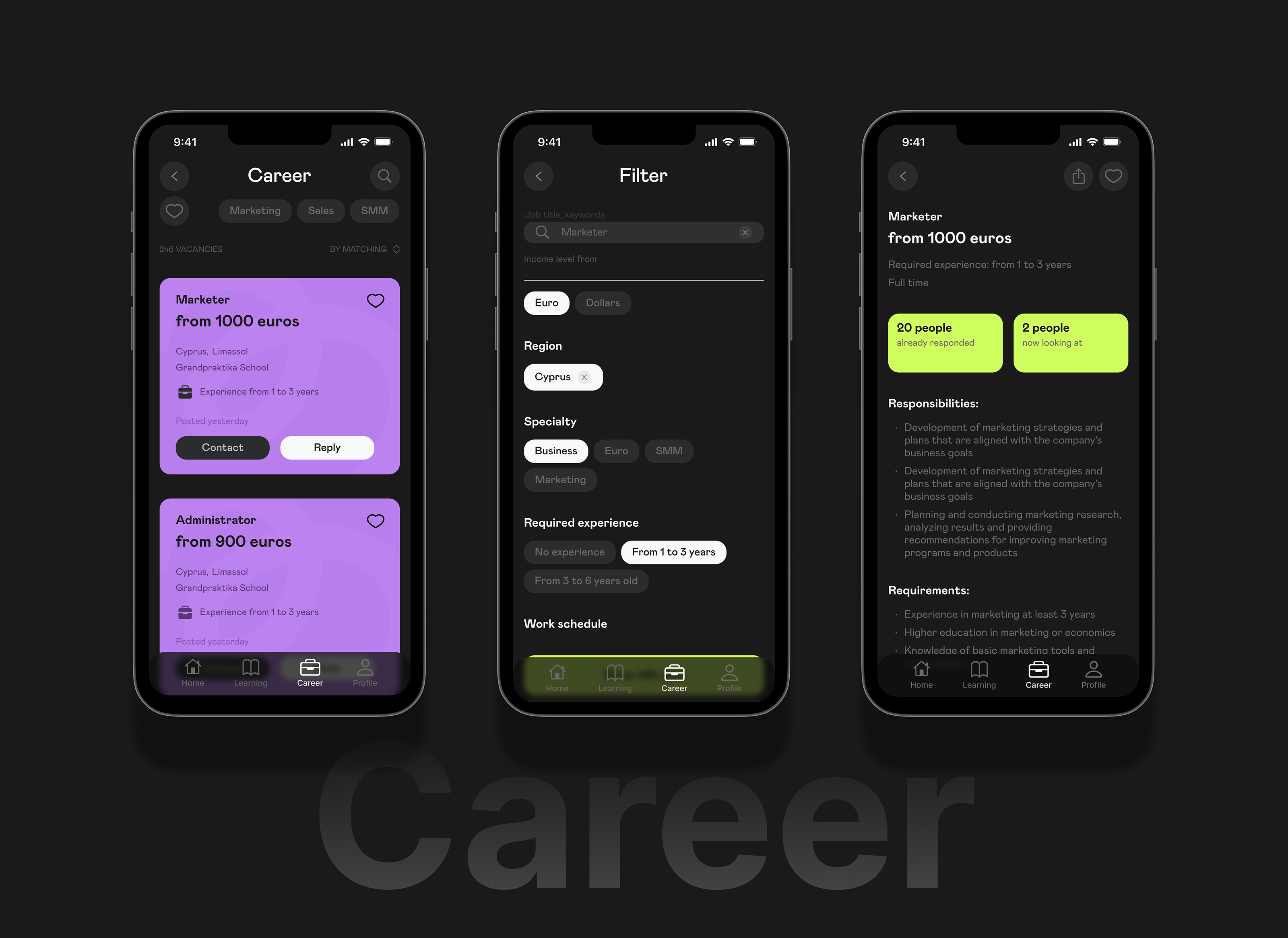 Образовательное мобильное IOS приложение "praktika" — Изображение №19 — Интерфейсы, Графика на Dprofile
