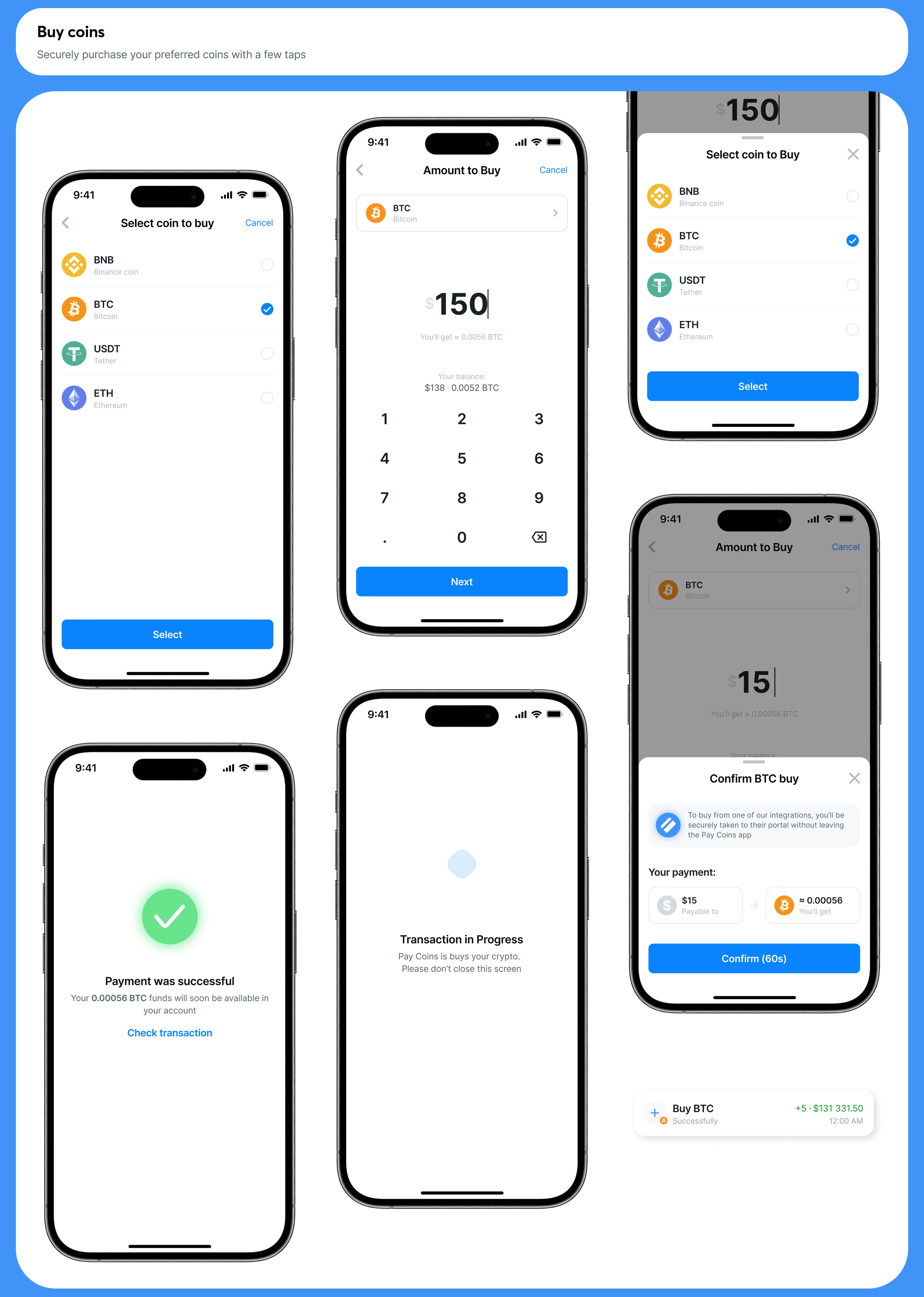 Mobile app design for Pay Coins — Изображение №8 — Интерфейсы на Dprofile