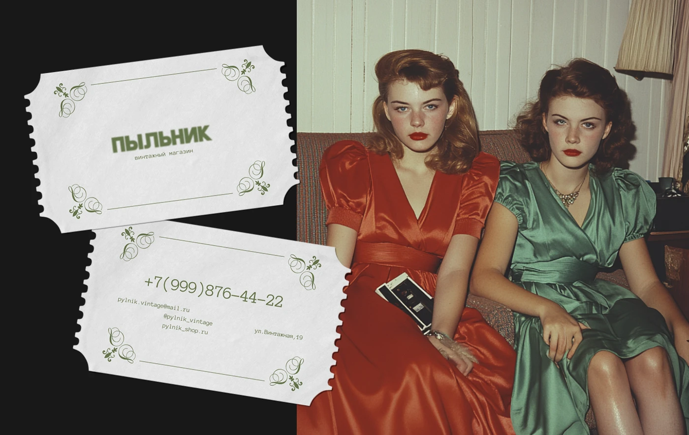 ПЫЛЬНИК — винтажный магазин | vintage store — Изображение №6 — Брендинг на Dprofile