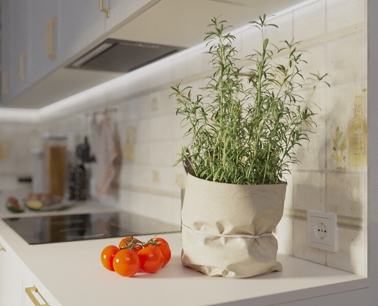 Кухня/Гостиная — Графика, 3D на Dprofile